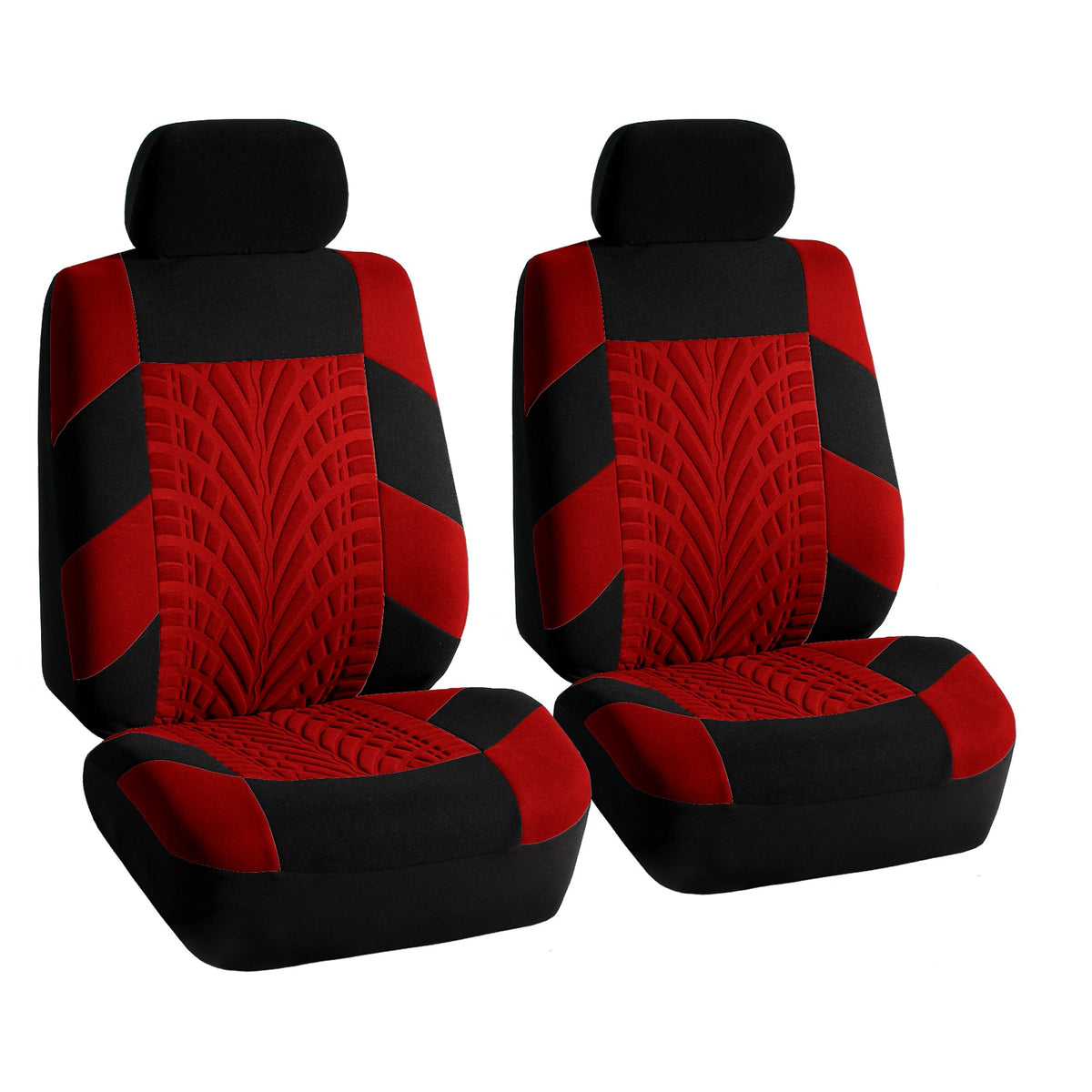 Fh Group Car Seat Covers Front Seats Only Red Travel Master Seat Covers Automotive Seat Covers, Airbag Compatible Universal Fit