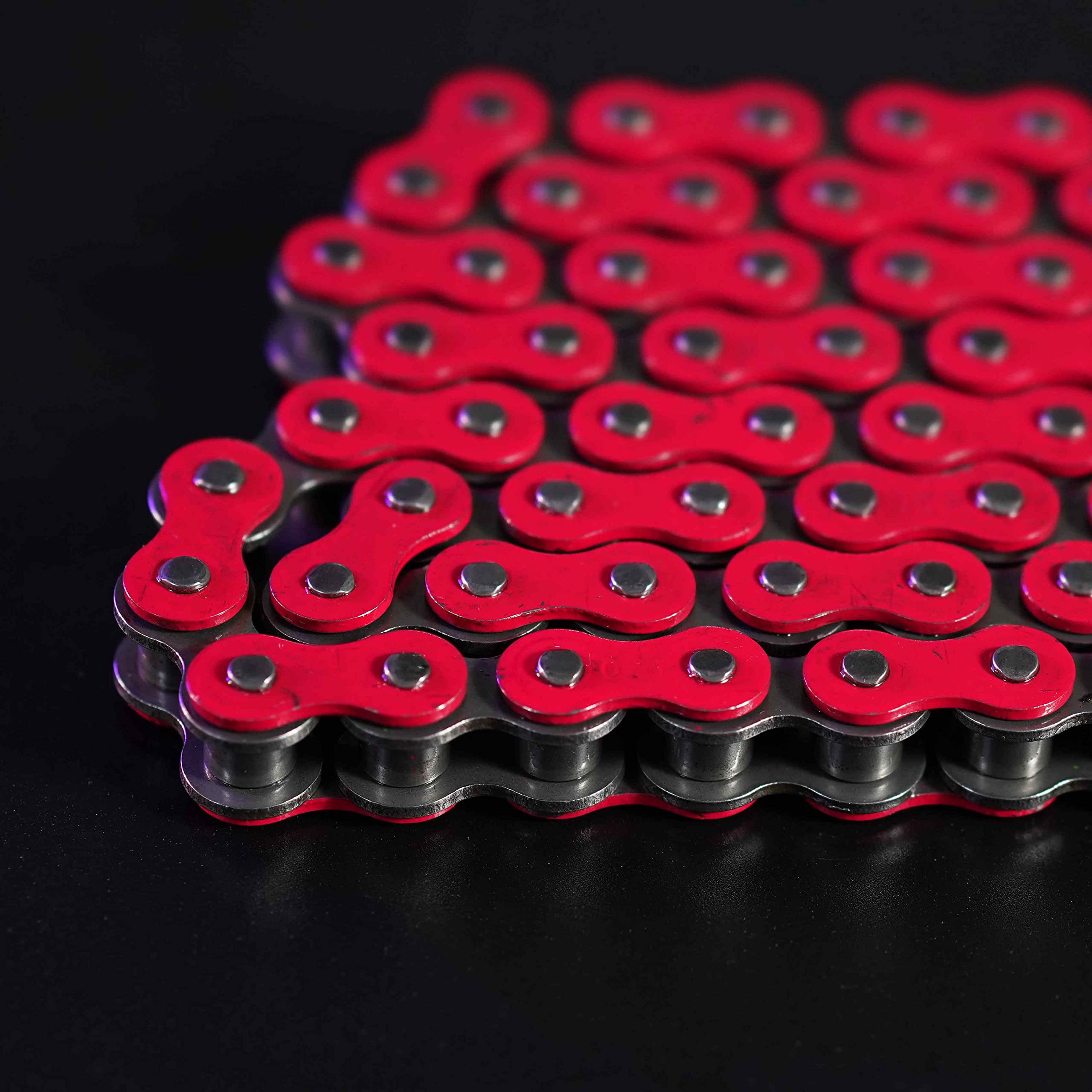 Cleo 420 Motorcycle Chain+ Chain Breaker, 420 Standard Roller Chain 140 Links Heavy Duty Drive Chain For 50Cc 70Cc 90Cc 110Cc 125Cc Dirt Pit Bike Atv Quad Go Kart Scooter Mini Bike