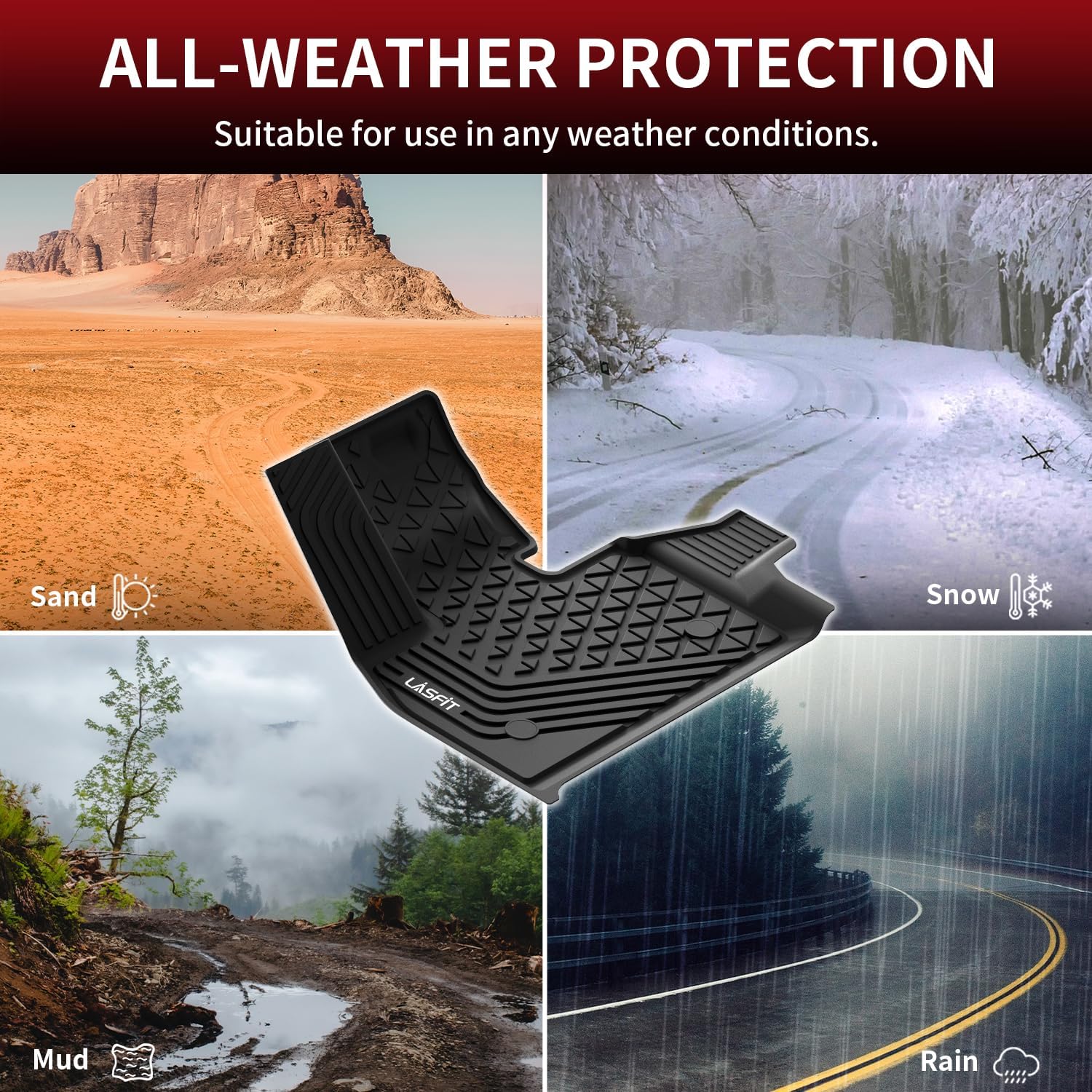 Lasfit Floor Mats & Cargo Liner For Bmw Ix 2022 2023 2024 2025 2026 Xdrive50 M60, All Weather Protection Floor Liners, Tpe Car M