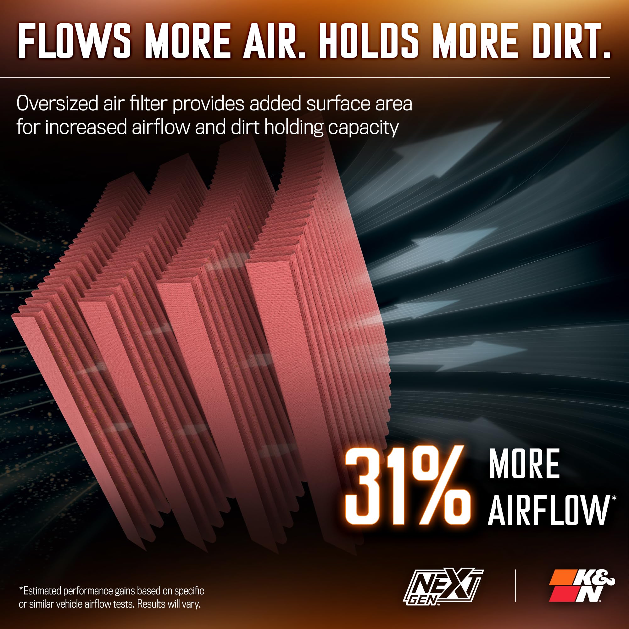 K&N Nextgen Cold Air Intake System: High-Flow Cotton Filter: Compatible With 2019-2025 Cadillac/Chevrolet/Gmc Escalade; Silverad