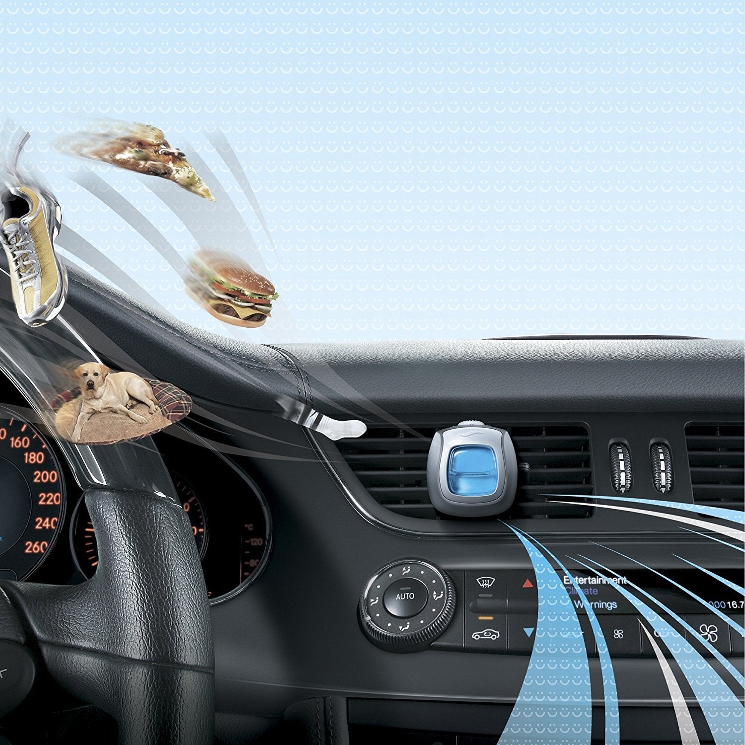 Febreze Hawaiian Aloha Car Vent Clip Air Freshener, 0.06 Oz, 4 Pack