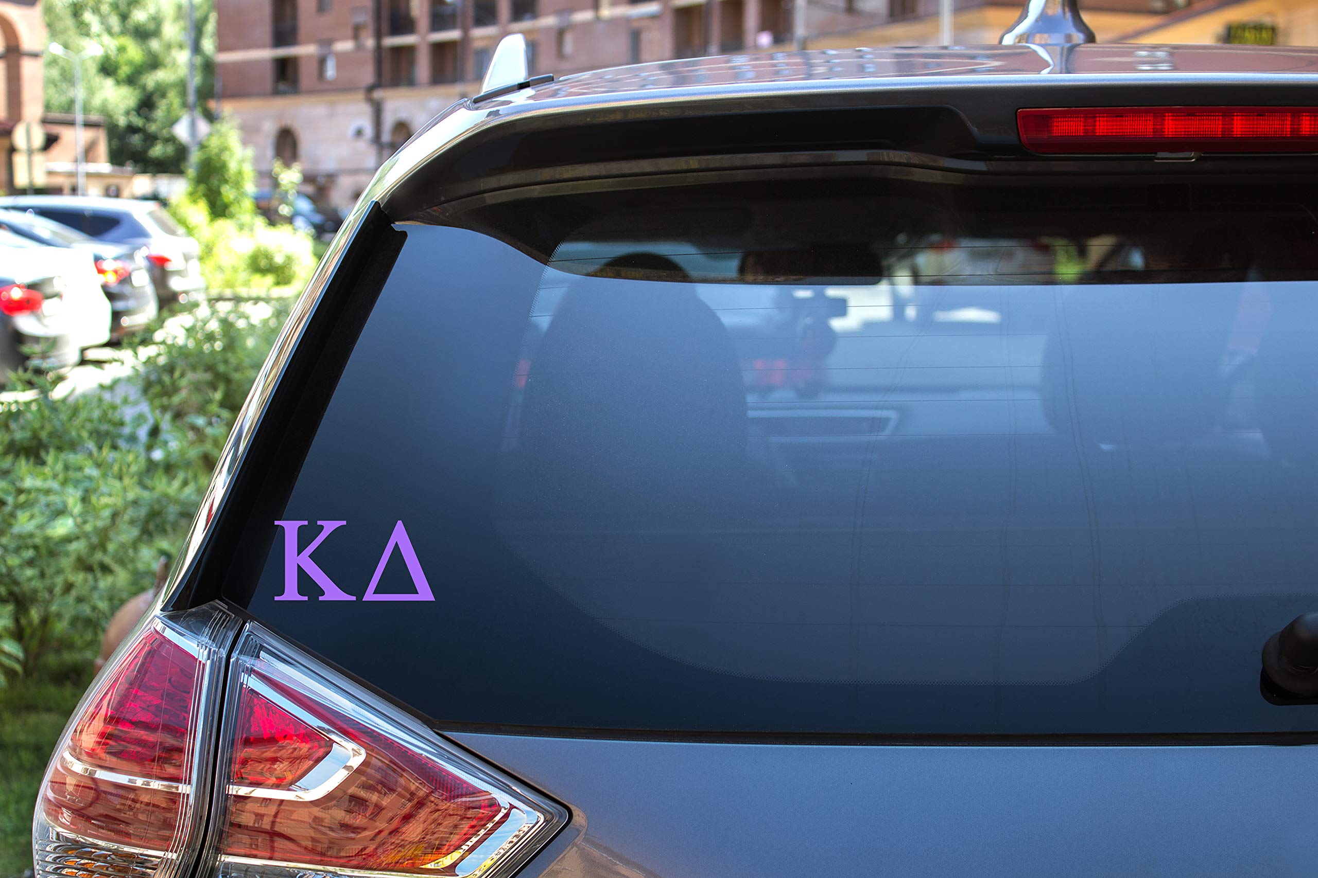 Pro-Graphx Kappa Delta Greek Sorority Sticker Decal, 2.5 Inches Tall, Lilac