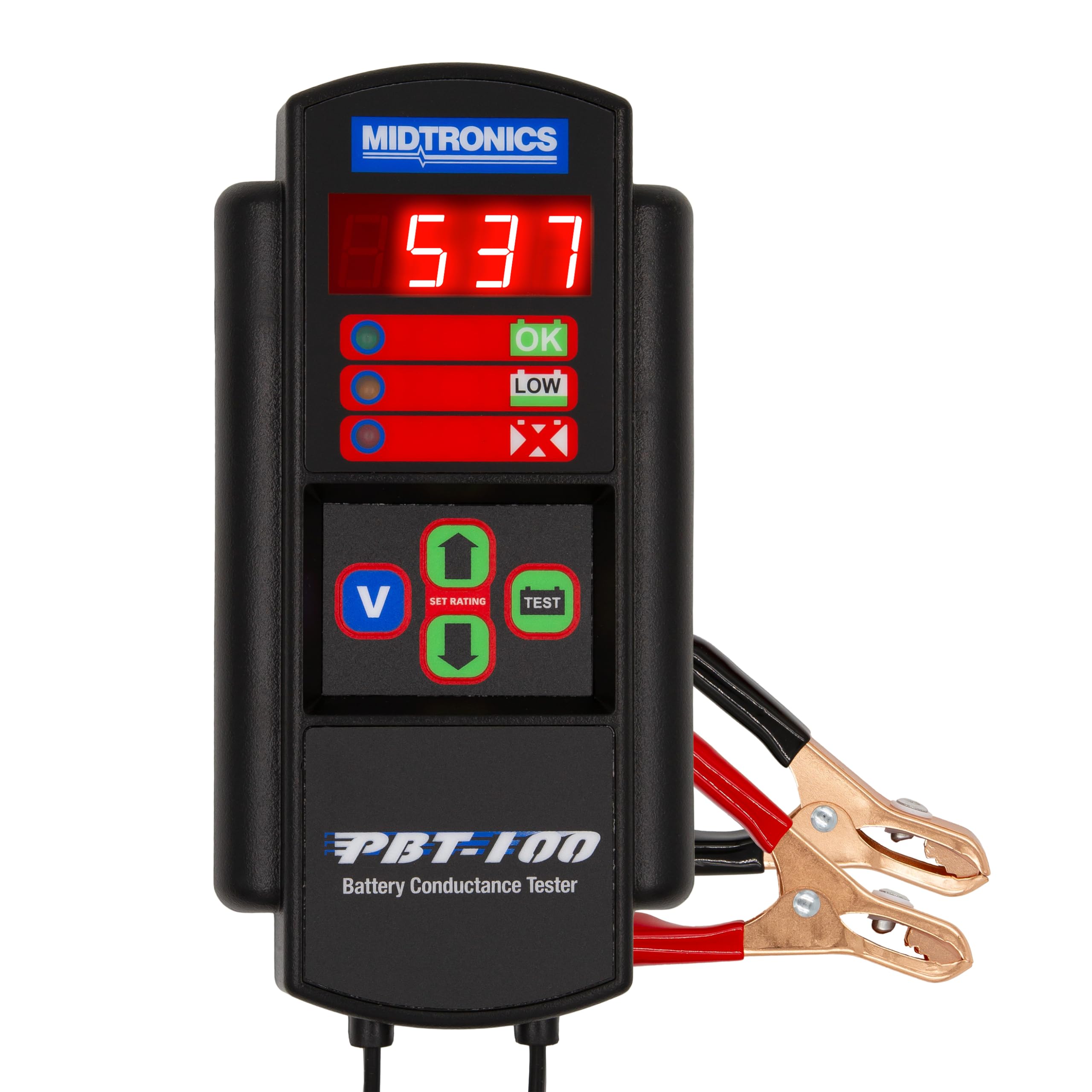 Midtronics - 12V Automotive Battery Diagnostic Tool, PBT-100 - 200-850 CCA Battery Load Tester Cranking and Charging System - Co