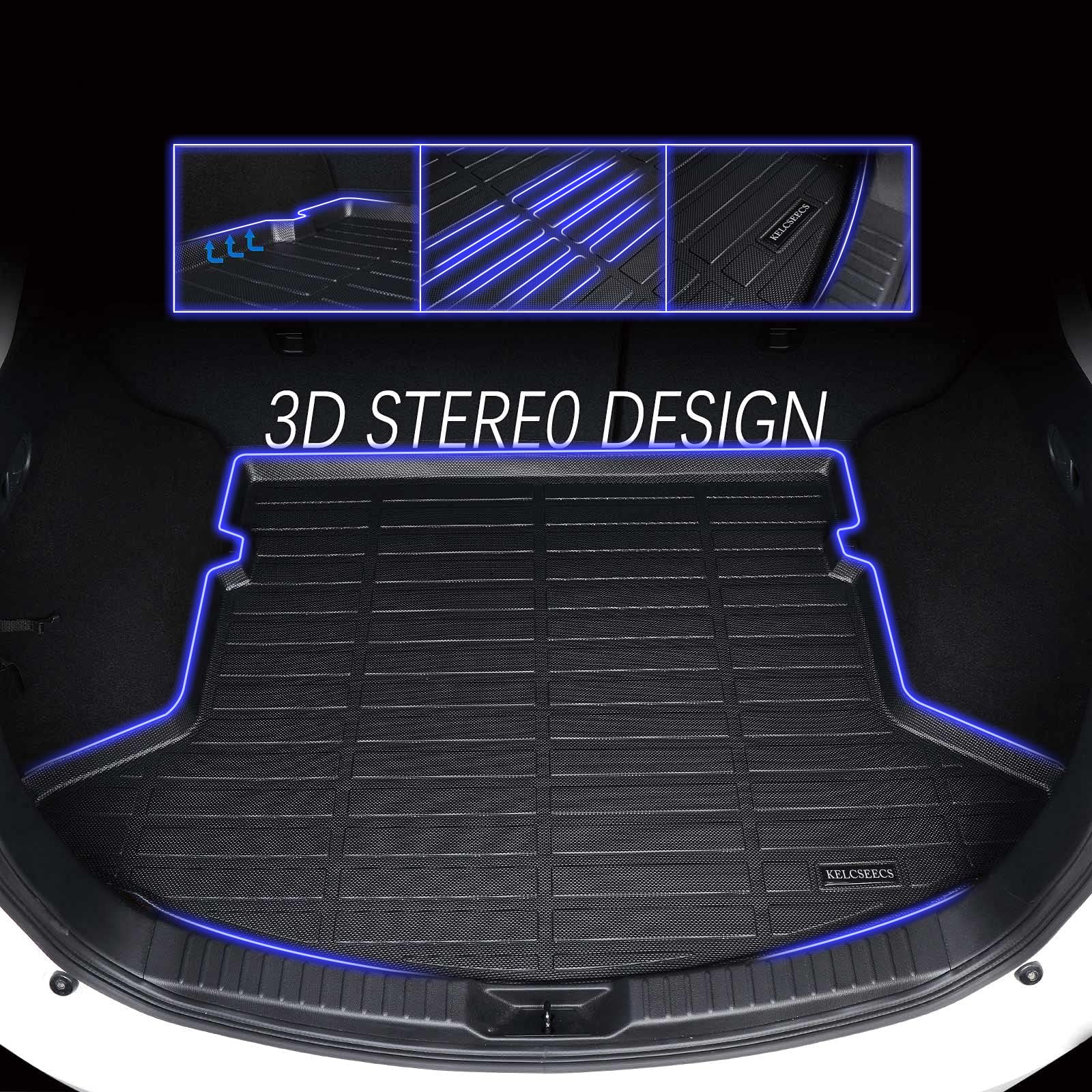 KELCSEECS Floor Mats & Cargo Liner for 2011-2022 2023 Dodge Charger AWD/Chrysler 300 AWD All Weather Car Mats Cargo Mat Trunk Ma