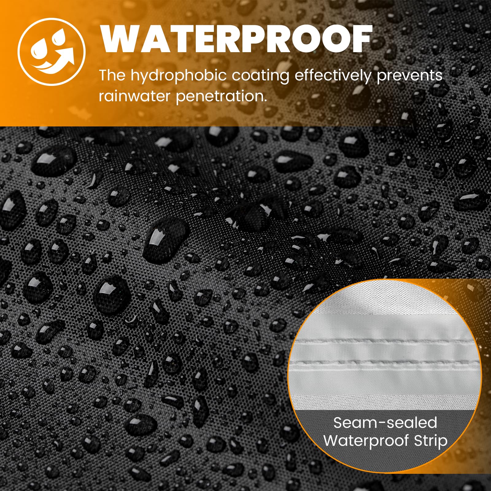 Favoto Atv Cover Waterproof Outdoor - Heavy Duty 4 Wheeler Cover Quad Cover All Weather Dust Rain Sun Protection Windproof Vehic