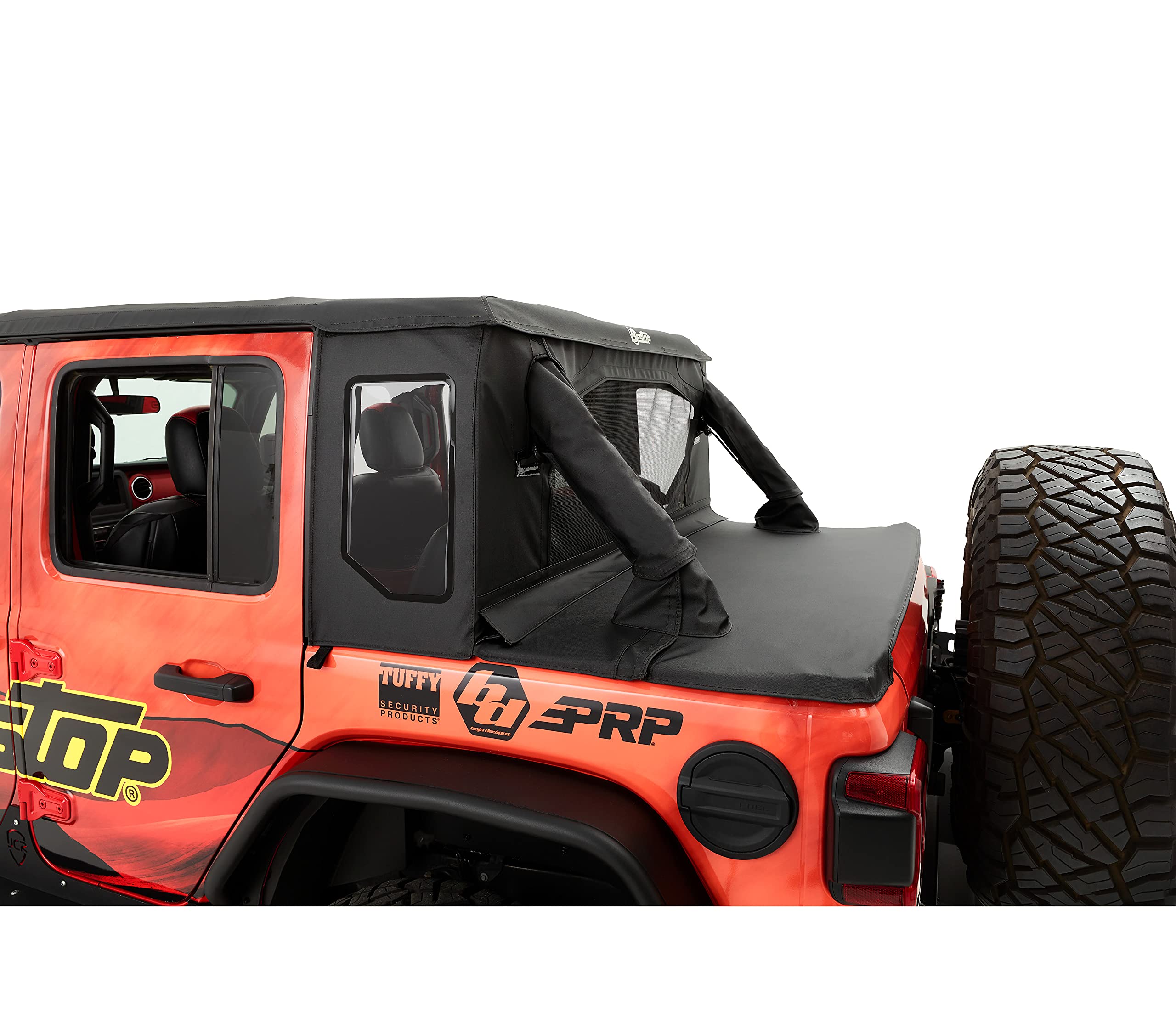 Bestop Halftop Kit for 2018-2021 Wrangler JL 4-Door, Black Diamond, Model 8010035