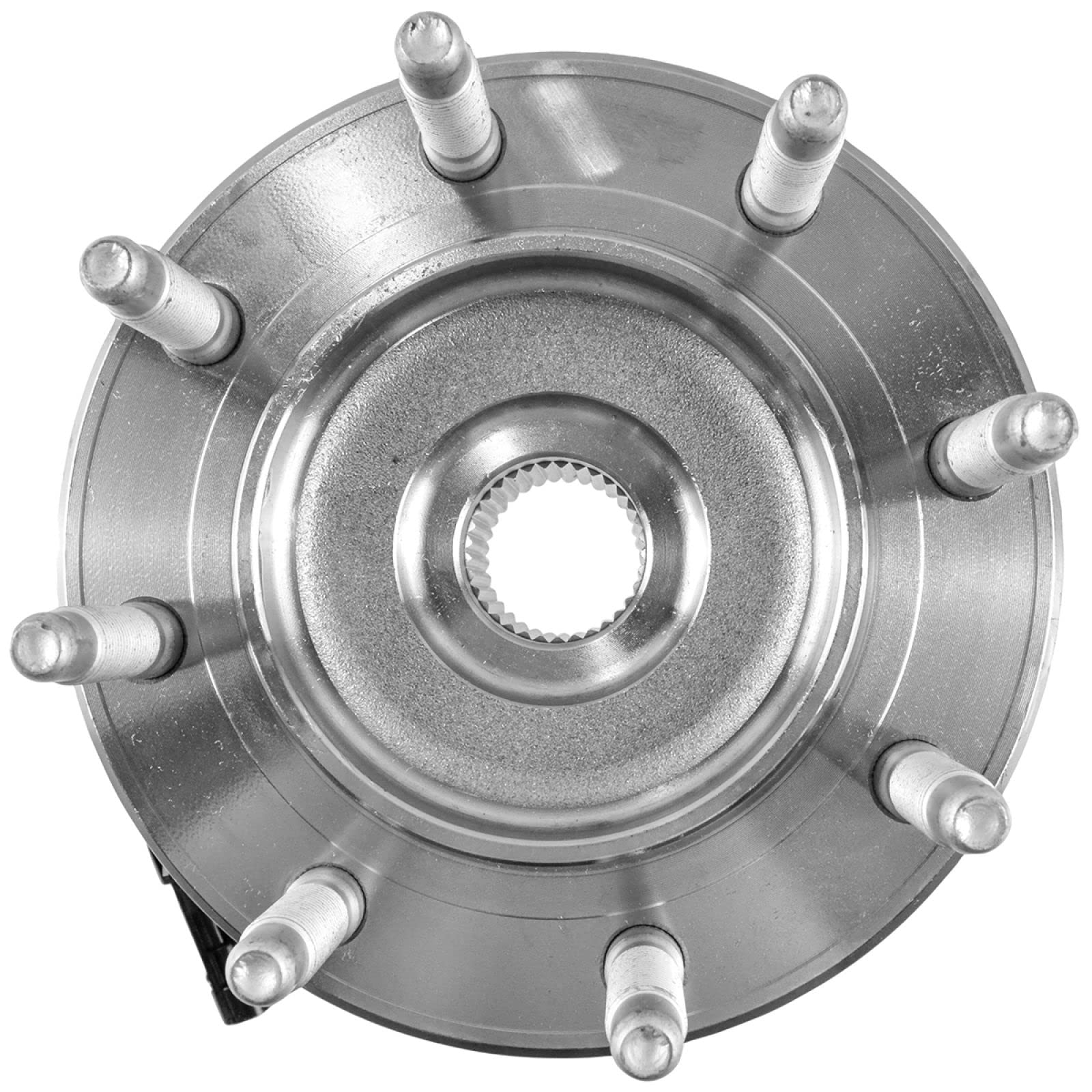 Trq Front Wheel Bearing & Hub Assembly With Abs Sensor Compatible With 2002-2006 Chevrolet Avalanche 2500 2001-2006 Silverado 15