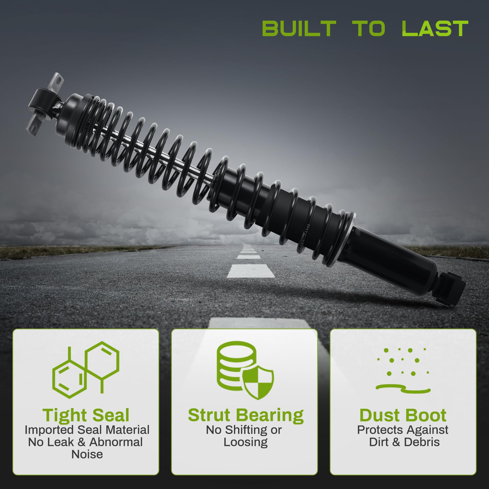 Autosaver88 Rear Load Shocks And Strut Compatible With 1995-2005 Chevy Blazer, 1982-2004 Chevy S10, 1982-1990 Gmc S15, 1991-2004