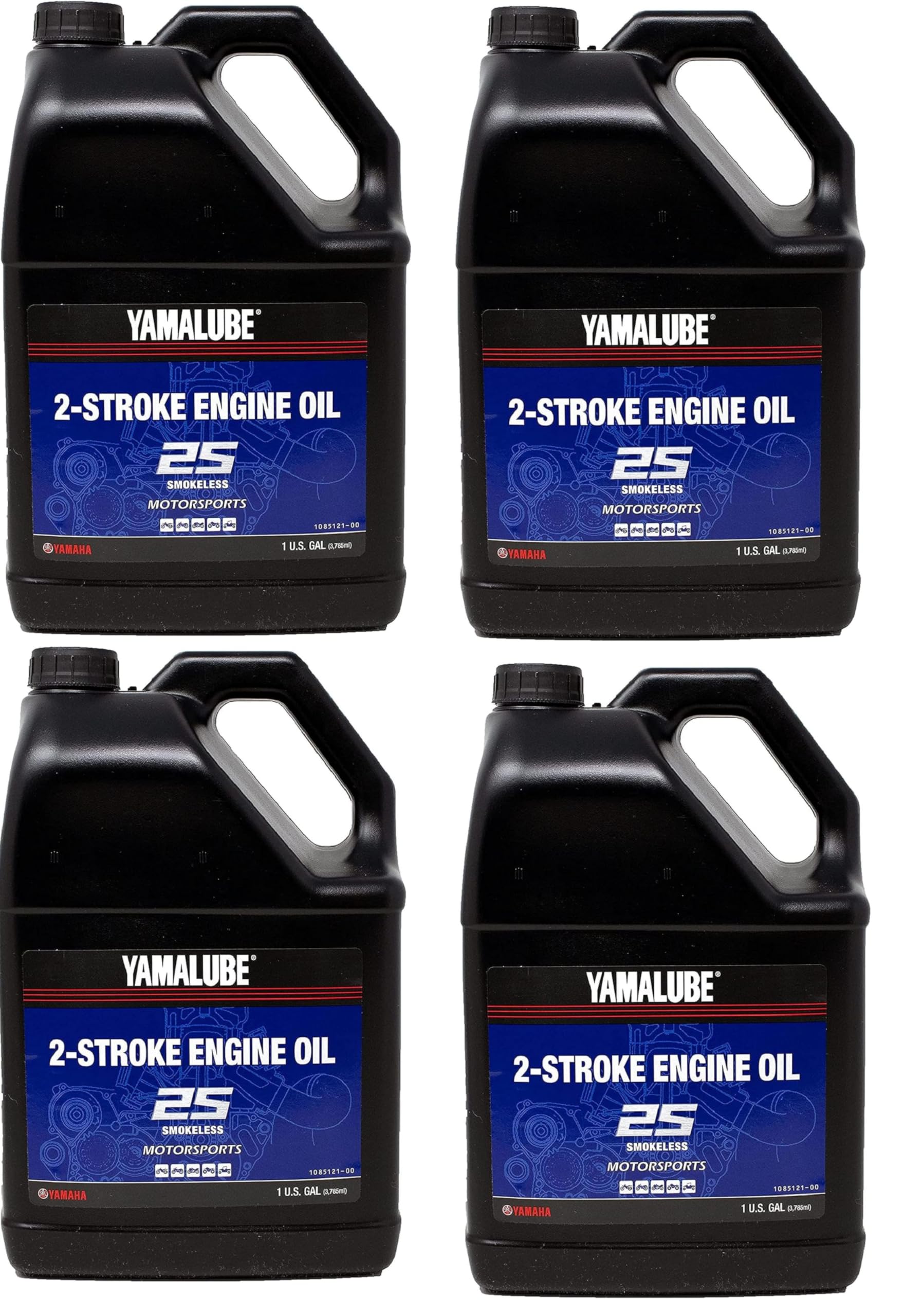 Yamaha Original OEM Yamalube LUB-2STRK-S1-4 04 Stroke Hi Performance All Purpose 2S Engine Oil Yamalube OEM - 4 Gallons