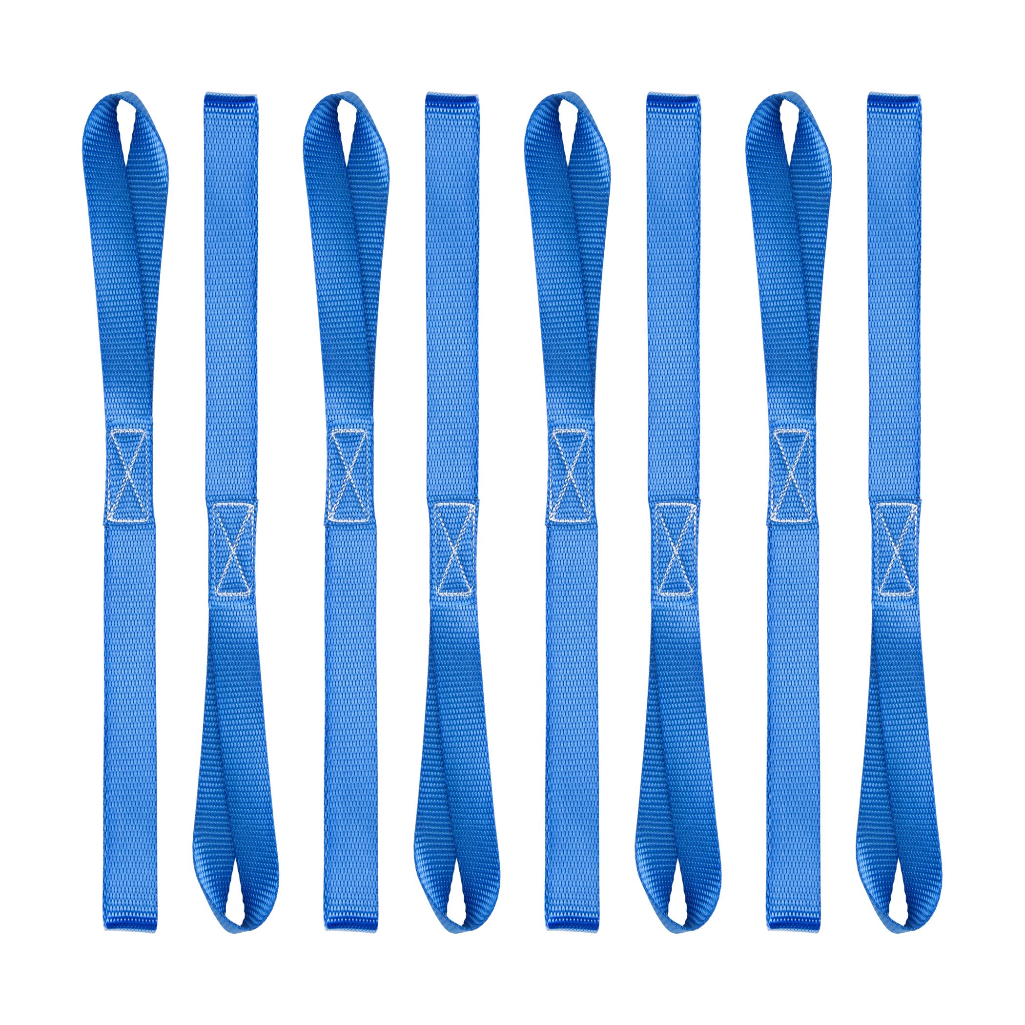 Cartman Soft Loop Tie-Down Straps In Blue Color, 8Pk X 18In, 3600Lbs
