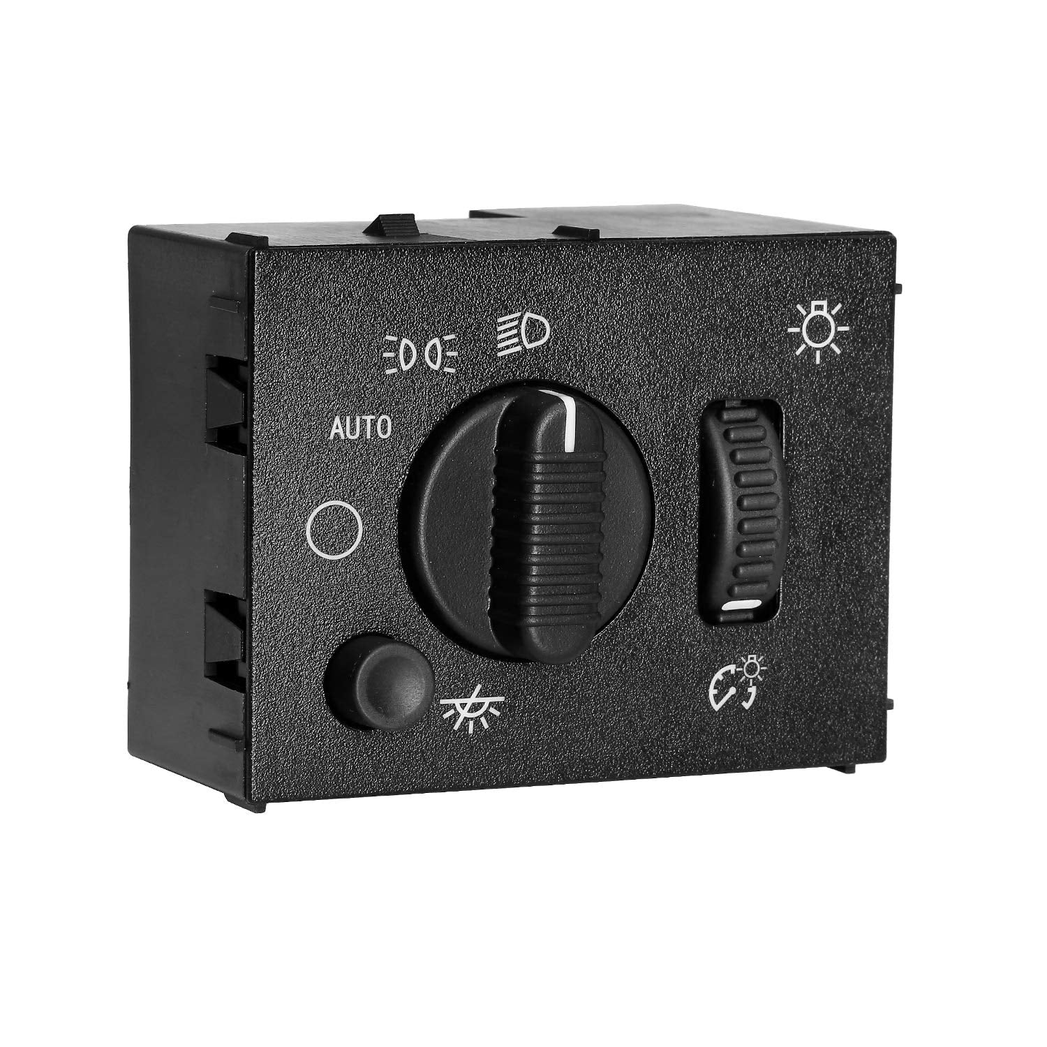 Headlight Switch Headlamp Dimmer Switch Greenish Led Light | For 2003-2007 Chevy Silverado Suburban Tahoe Avalanche Gmc Sierra Yukon Cadillac Escalade | Replaces# 19381535, D1595G, 15194803