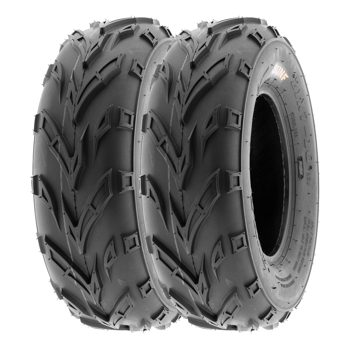 Sunf 145/70-6 Atv Utv Muddy Sandy Tire 145/70X6 Mud Sand 6 Pr A004 - Pair Of 2