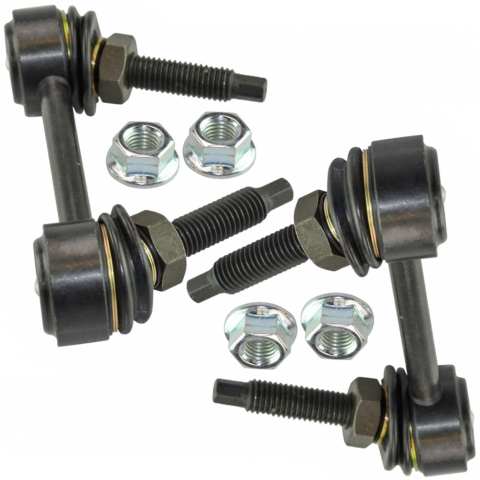 Trq Front Sway Bar Stabilizer Link Set Compatible With 2008-2014 Ford E-150 E-250 2008-2022 E-350 Super Duty E-450 Super Duty