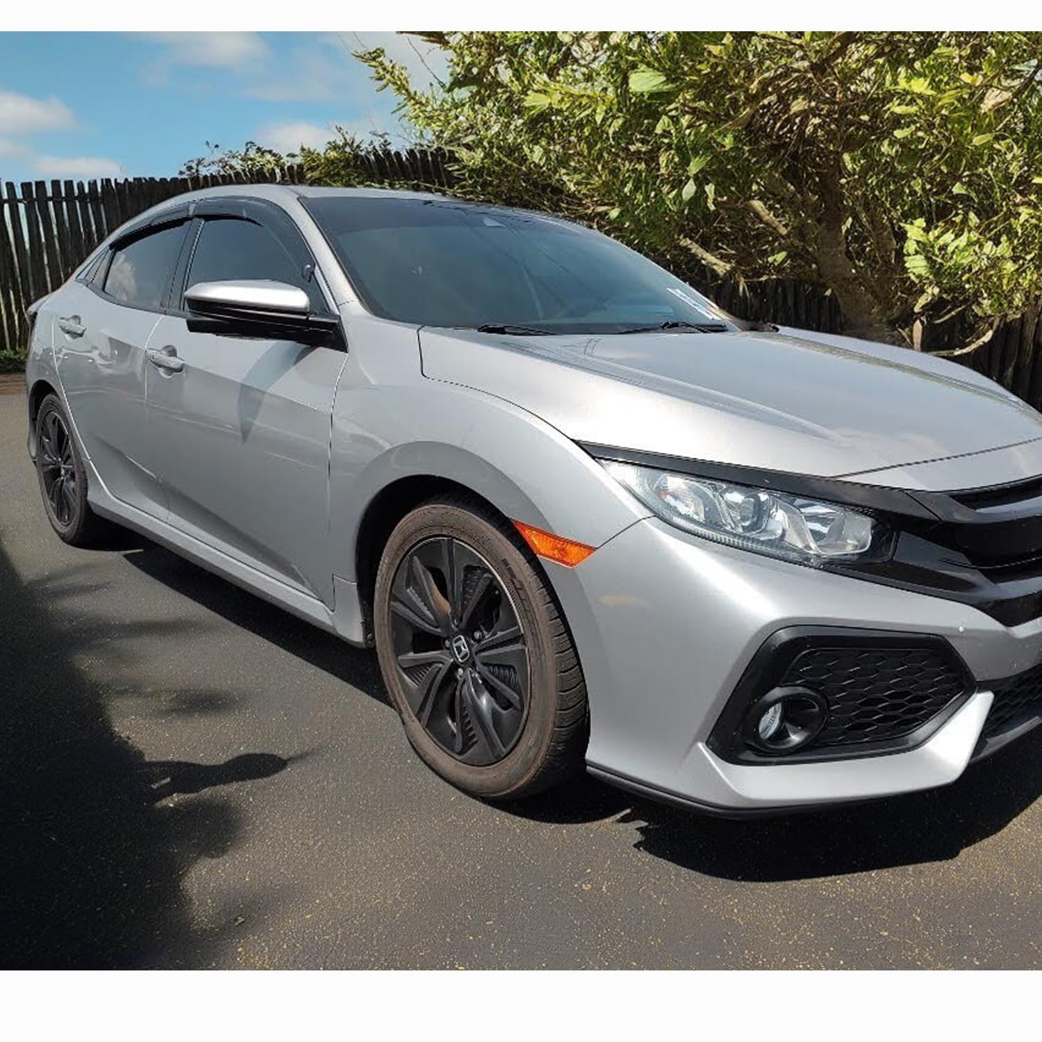 Outside Durable Window Visor Fit For Honda Civic Hatchback 2016-2021 Window Rain Guards Window Deflectors Vent Window Visors Sun