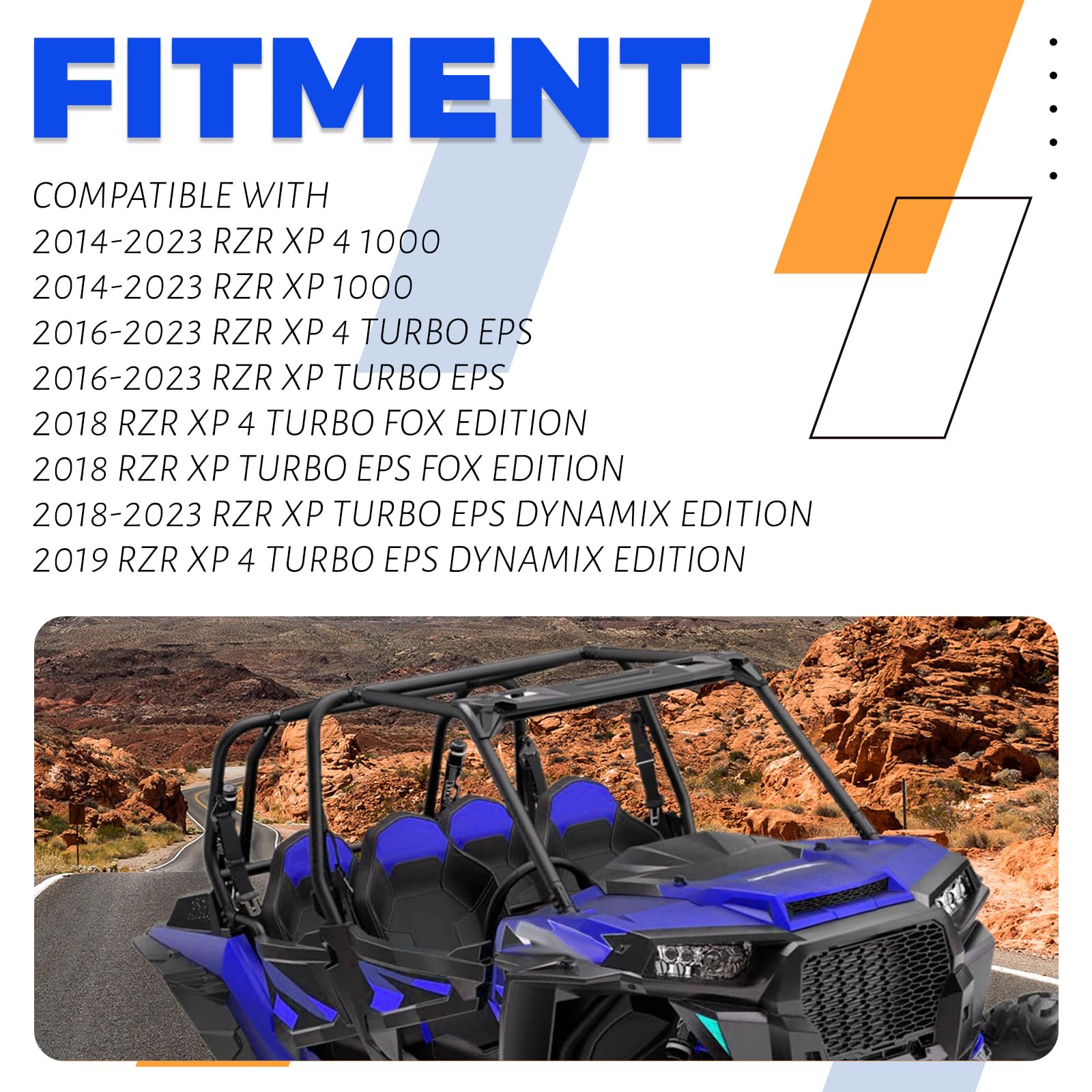 ECOTRIC Spare Tire Carrier Rack Mount Compatible with 2014-2023 Polaris RZR XP 1000 XP Turbo XP 4 1000 UP to 30'' TIRE