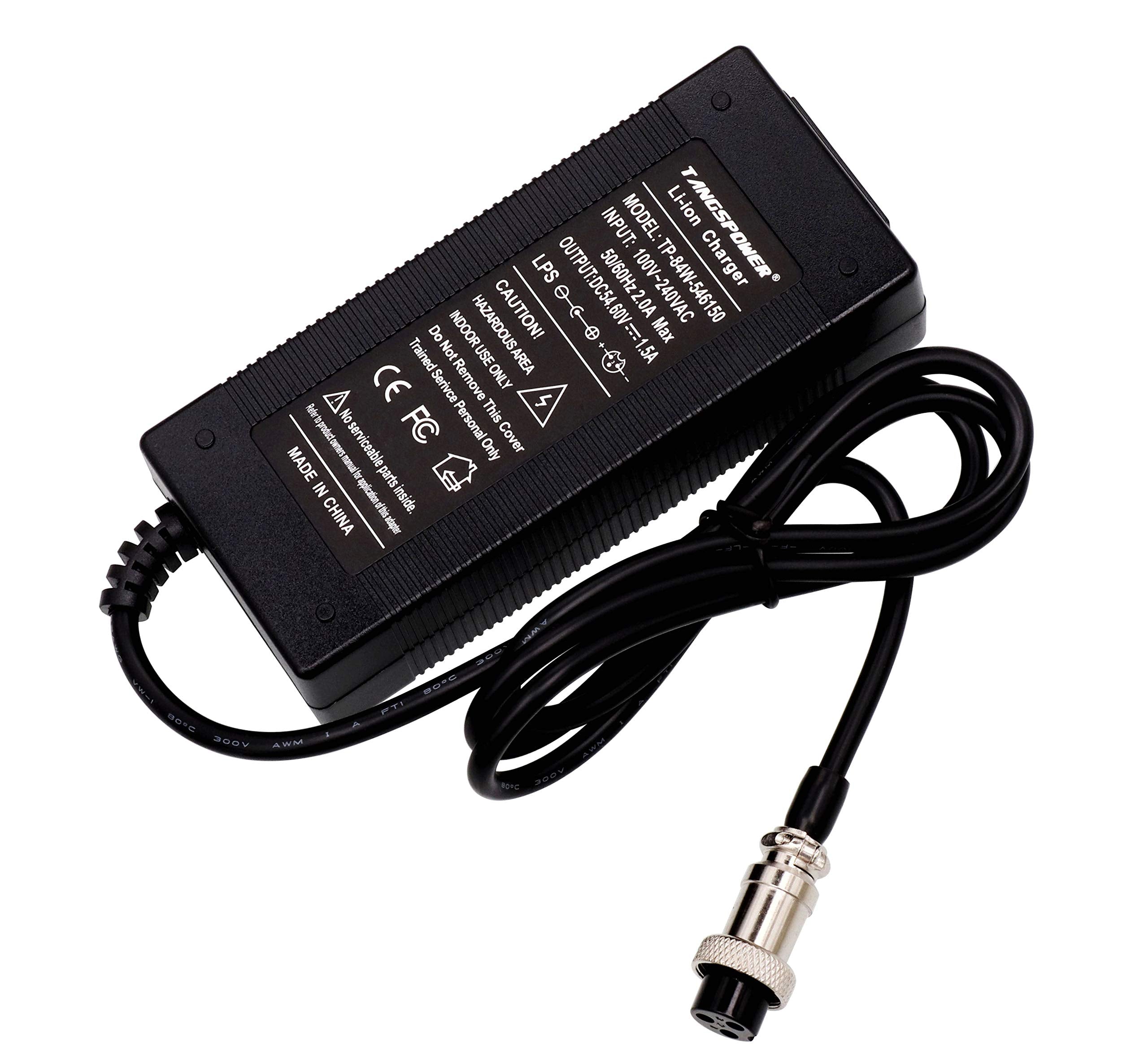 54.6V Adapter Charger 13S 48V Bike Charger For 48V Skywalker 8S Evercross H5 Kugoo M4/X1/M4 Pro 48V Battery Pack Charger