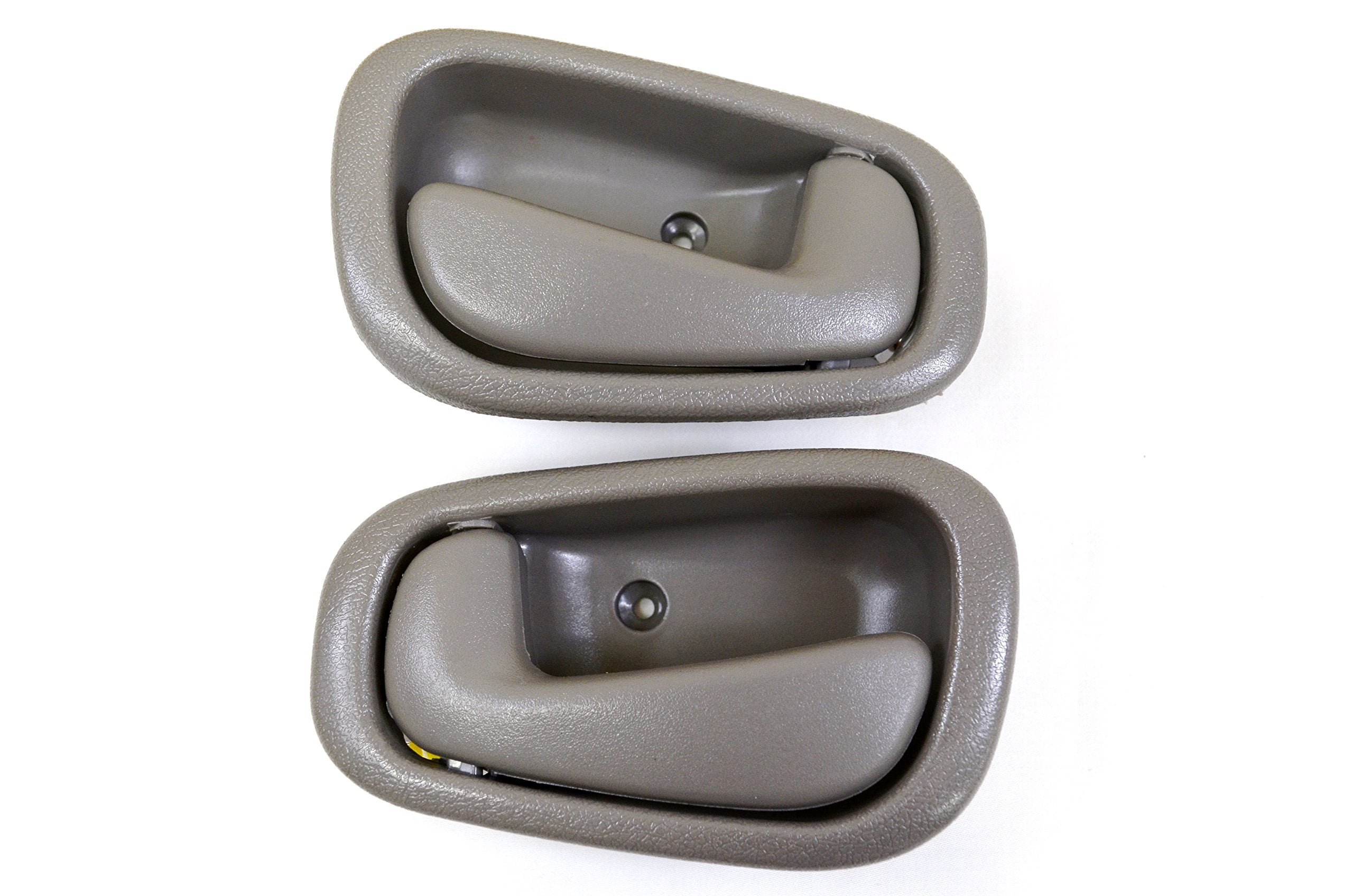 PT Auto Warehouse TO-2543G-DP - Inside Interior Inner Door Handle, Gray - Manual Lock, Left/Right Pair