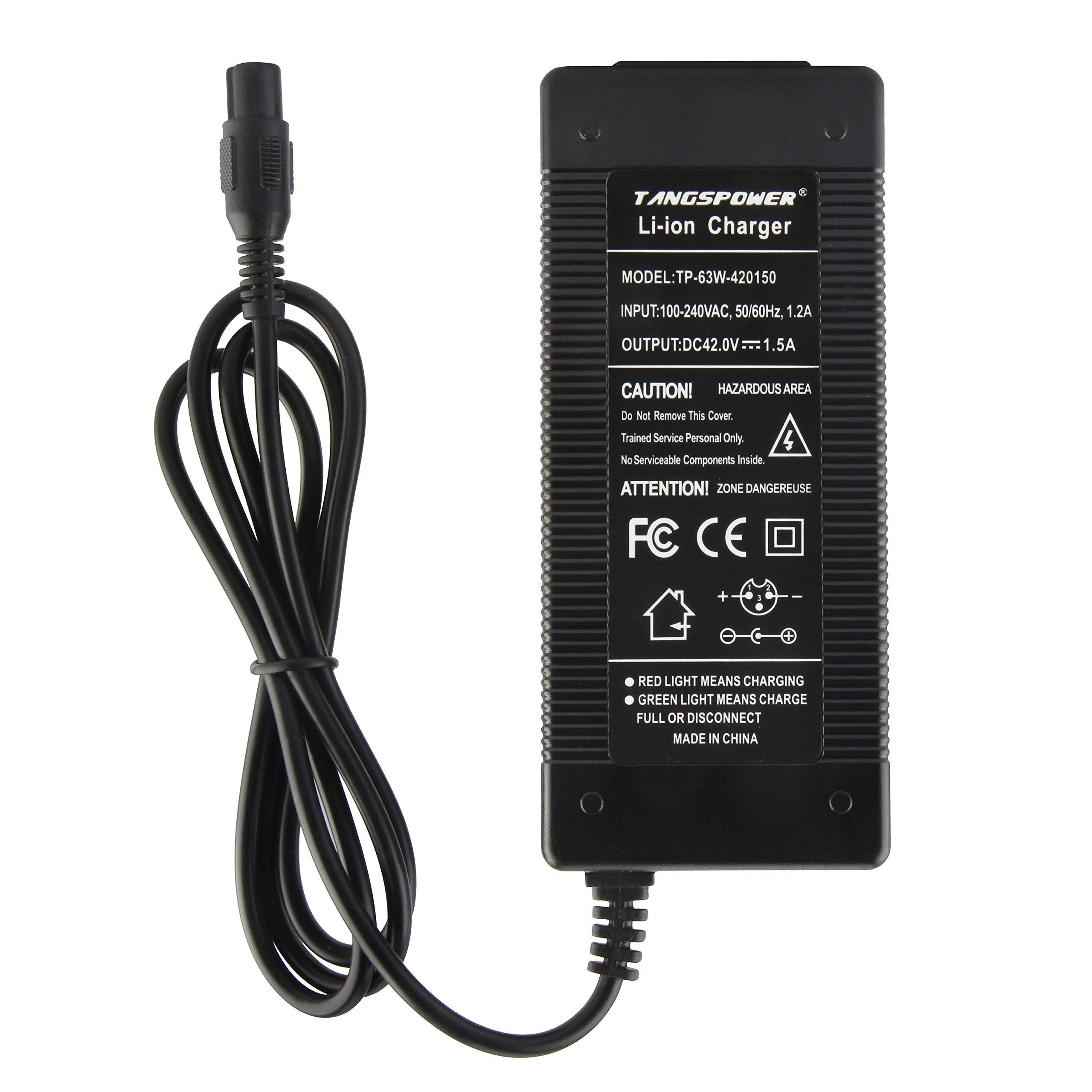 42V Charger PowerFast for 36V Pocket Mod Sports Mod Lithium Battery 10Series 36V Battery Charger for Electric Scooter