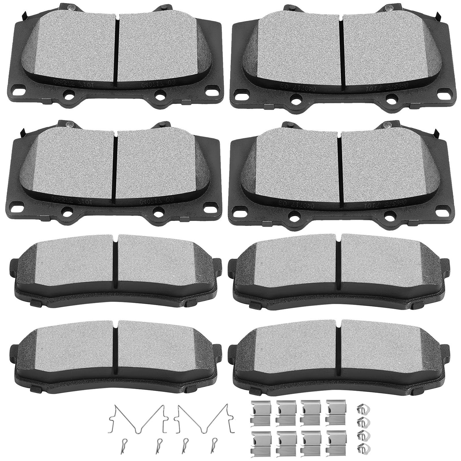 SCITOO D976 D606 Front Rear Brake Pads Sets Fit For Lexus GX460 10-17,For Lexus GX470 03-09,For Toyota For 4runner 2003-2017,For