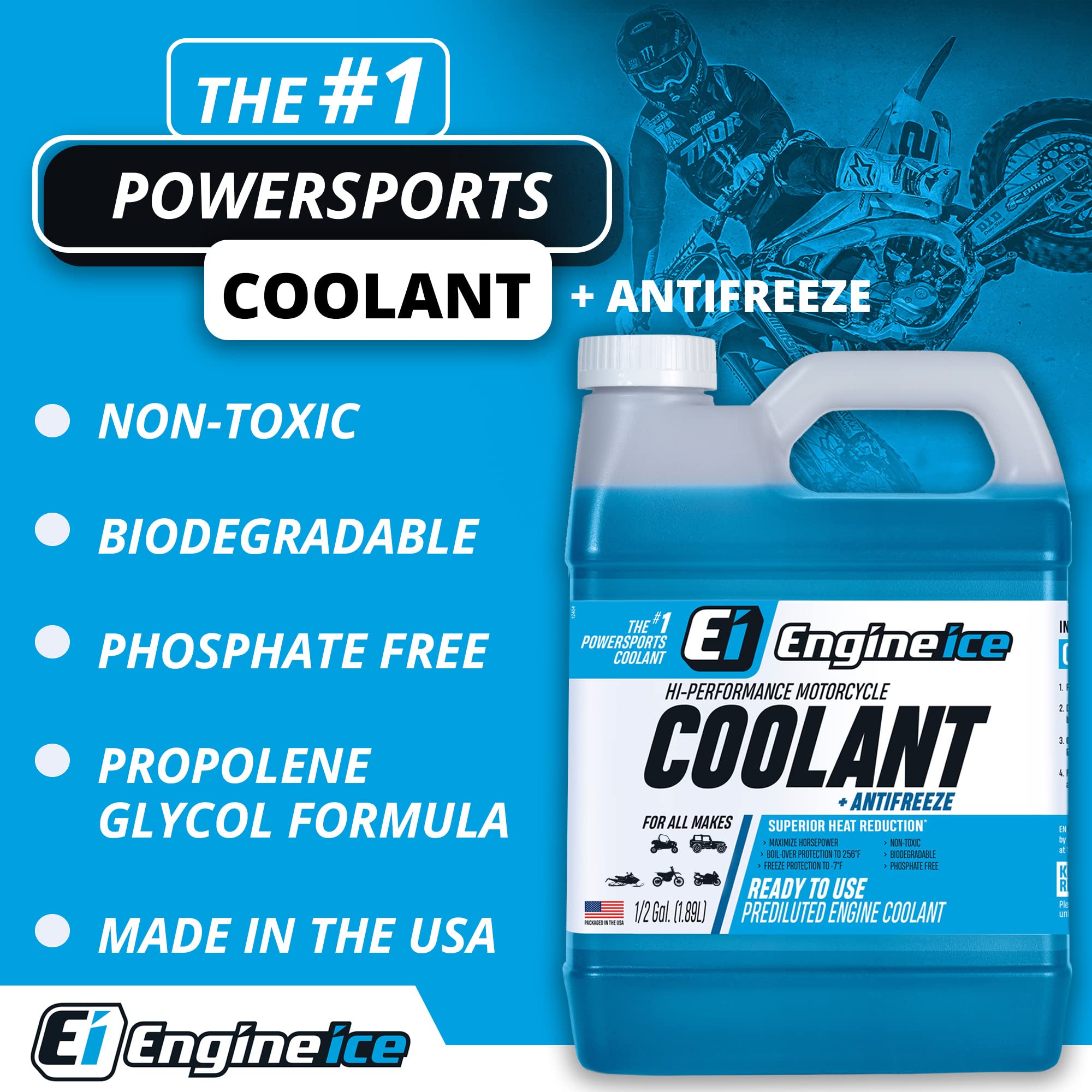 Engine Ice Tyds008-02 High Performance Coolant, 0.5 Gallon, 2 Pack