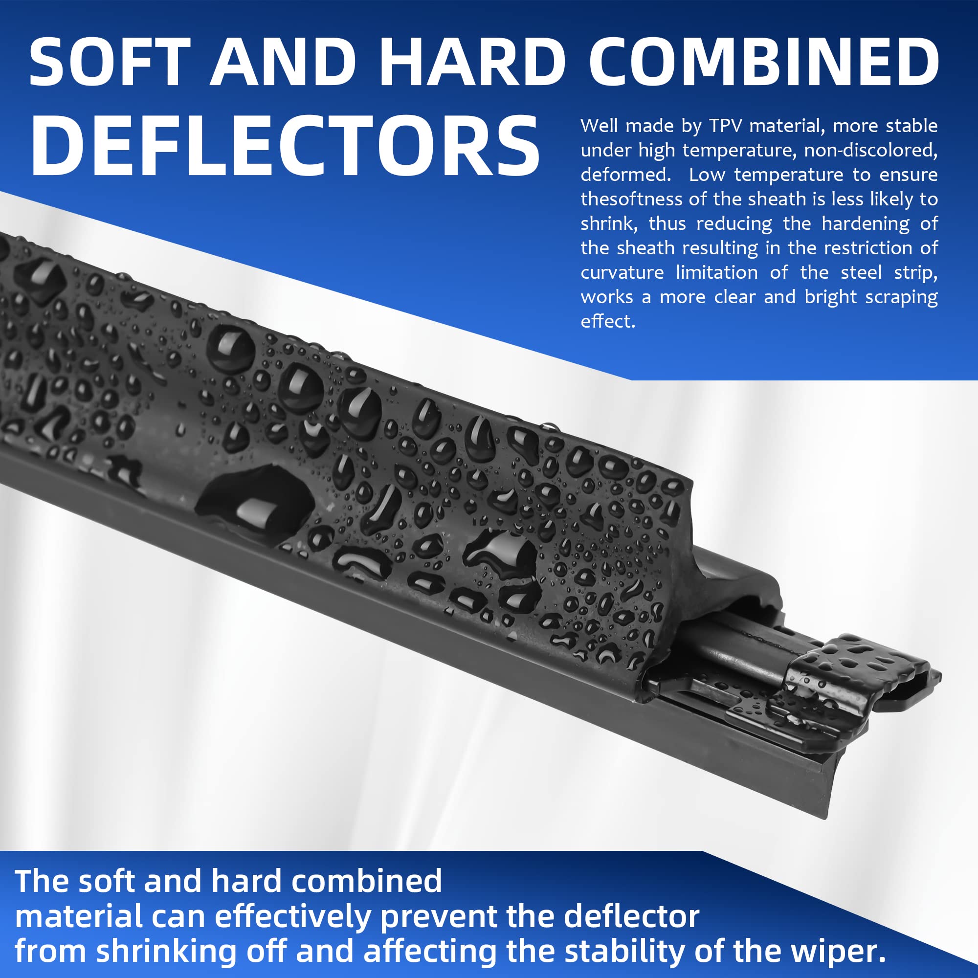 Windshield Wipers 22+22(Top Lock Mb,Set Of 2)Replacement For Mercedes-Benz C300,C350E,C400,C43Amg,C450Amg,C63Amg,C63Amg S,Glc300,Glc350E,Glc43,Amg,Glc63Amg,Glc63 Amg,Glc63 Amg S