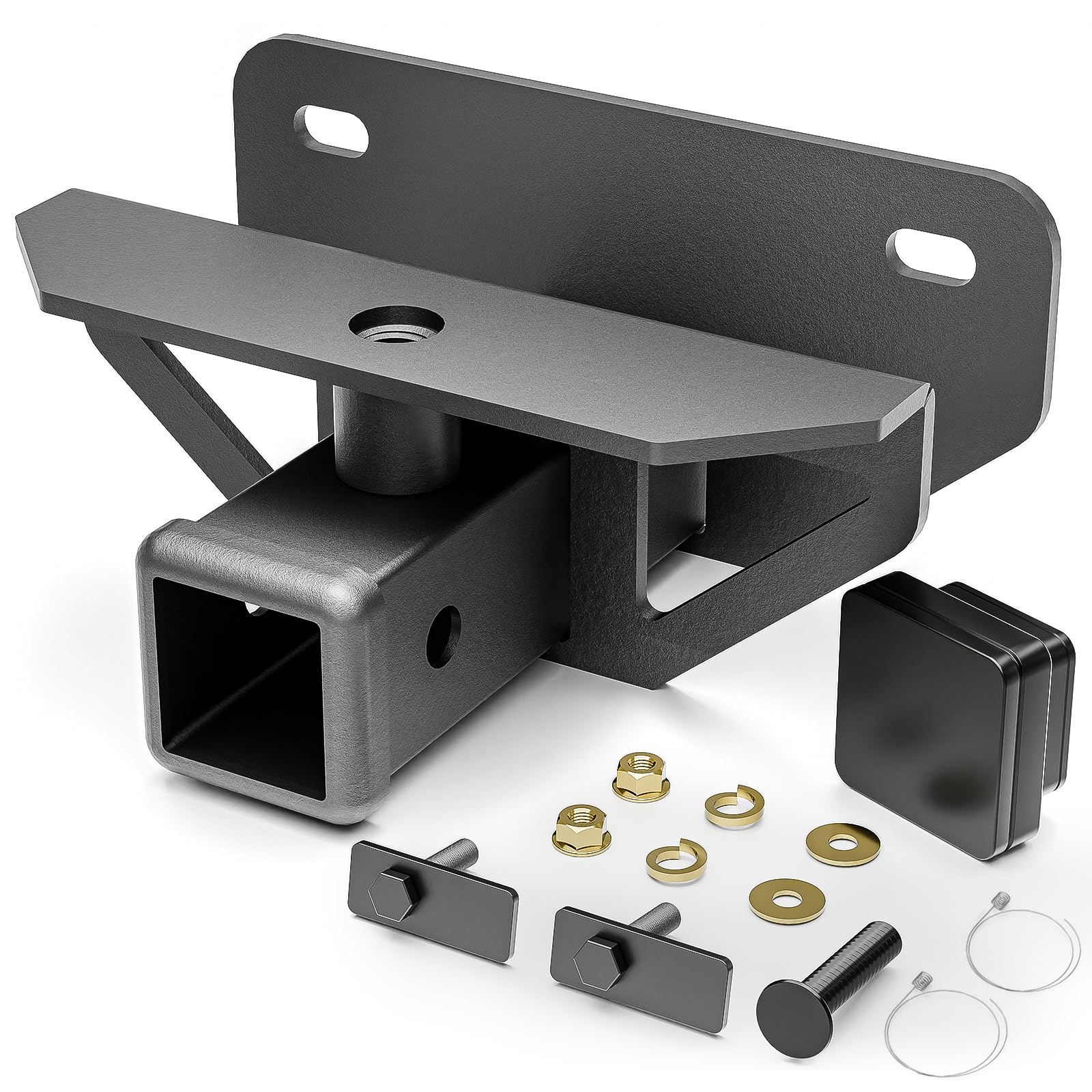 YZONA Tow Hitch 2 Inch, for Ram Hitch Trailer Kit, Class 3 III Rear Bumper Towing Receiver Compatible with 2003-2018 Dodge Ram 1