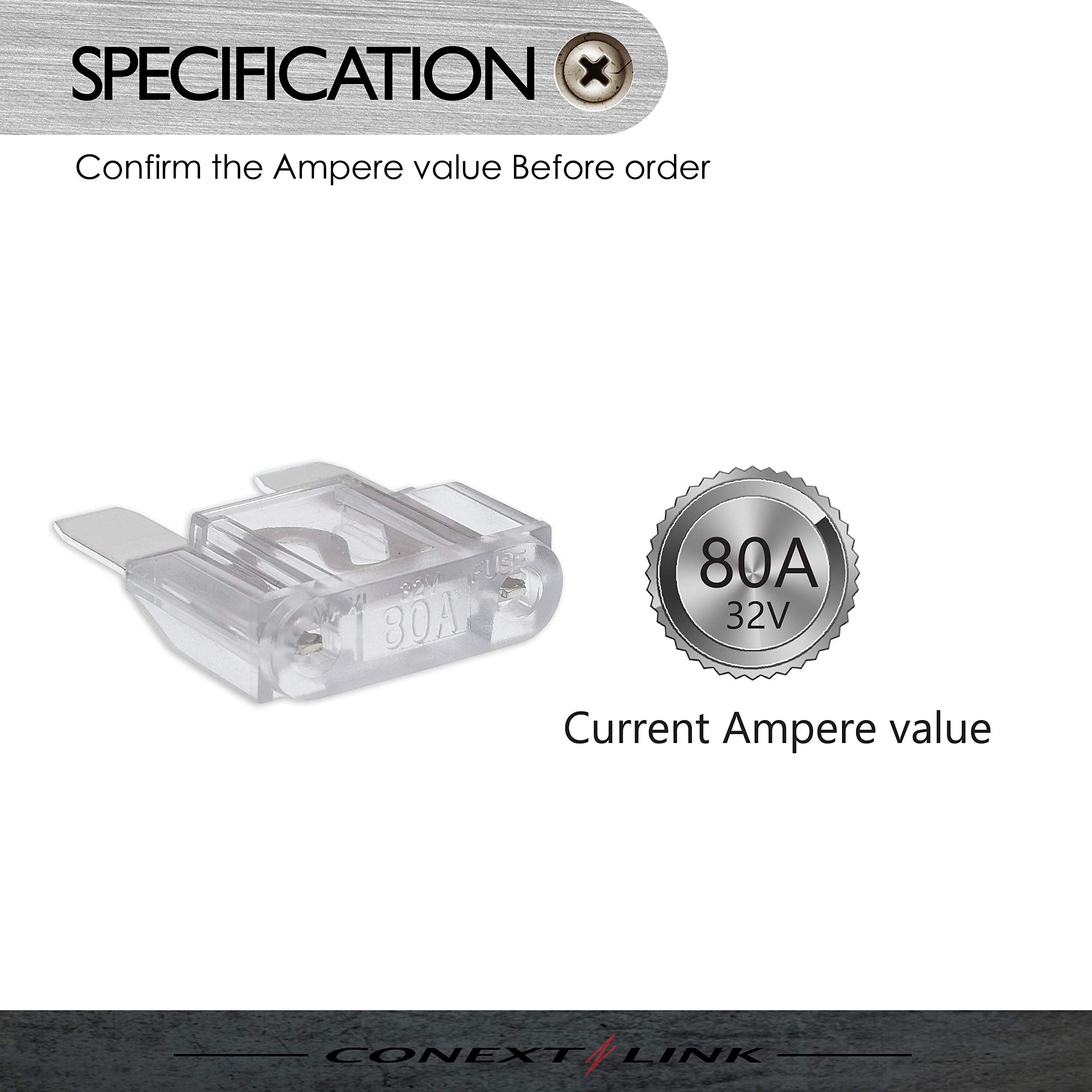 Conext Link Maxi80-10 Nickel 80 Amp Maxi Fuse 10 Pack (14296)