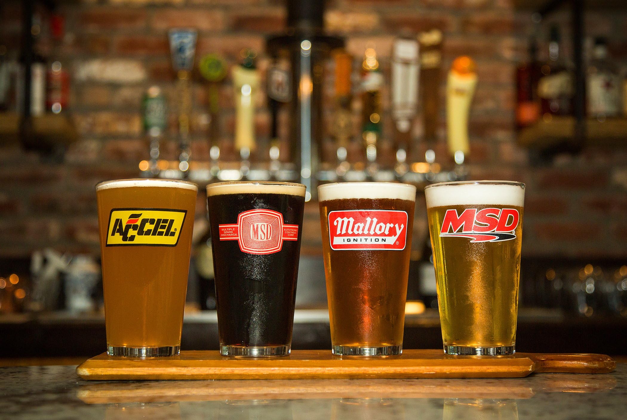 Holley 36-454 16Oz Glasses Asrtmnt W/Logo-4Pk