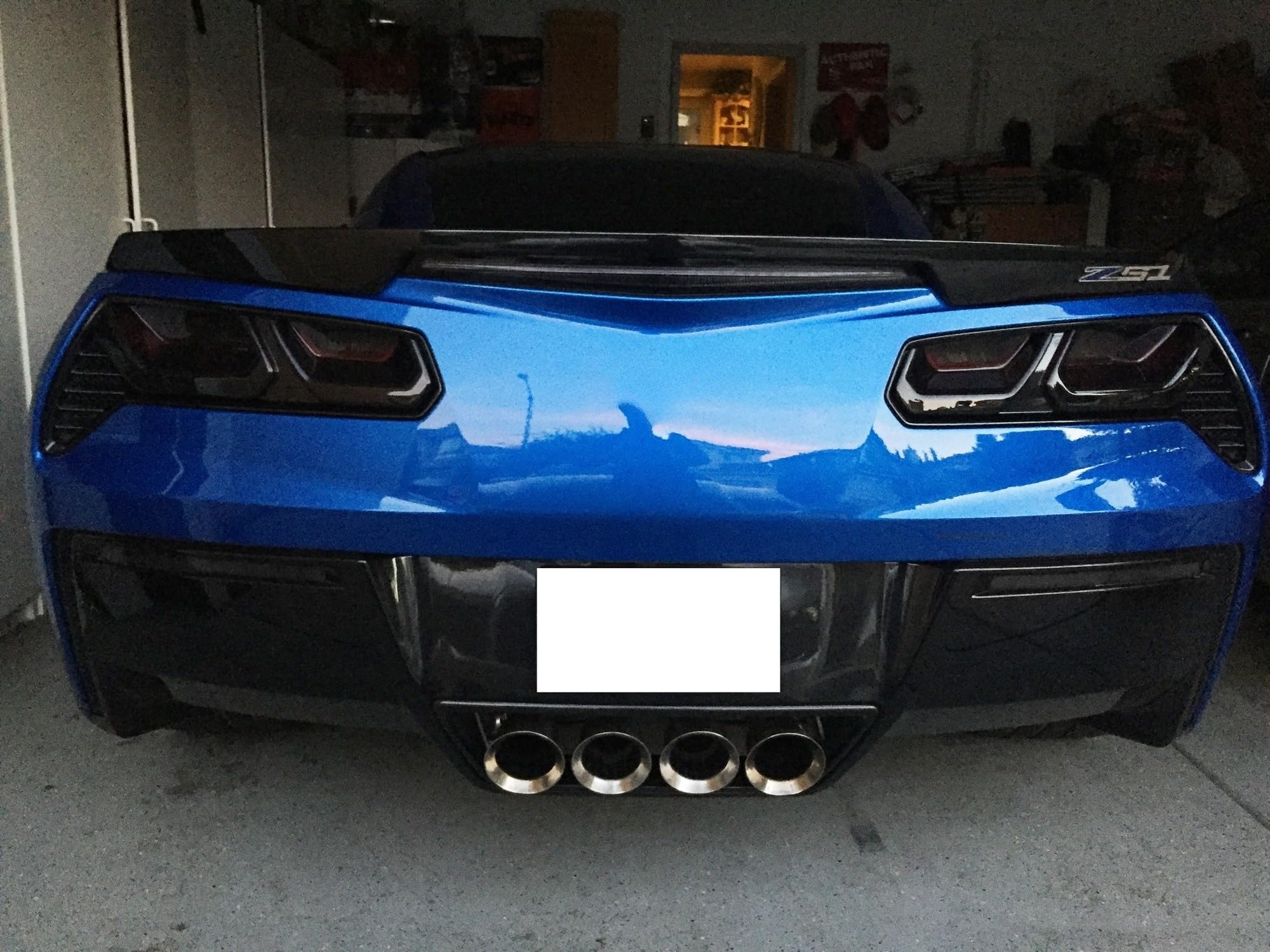 Ijdmtoy Smoked Lens Rear Bumper Reflector Lenses Compatible With 2014-19 Chevrolet C7 Corvette, Oe-Spec Lh Rh Assembly
