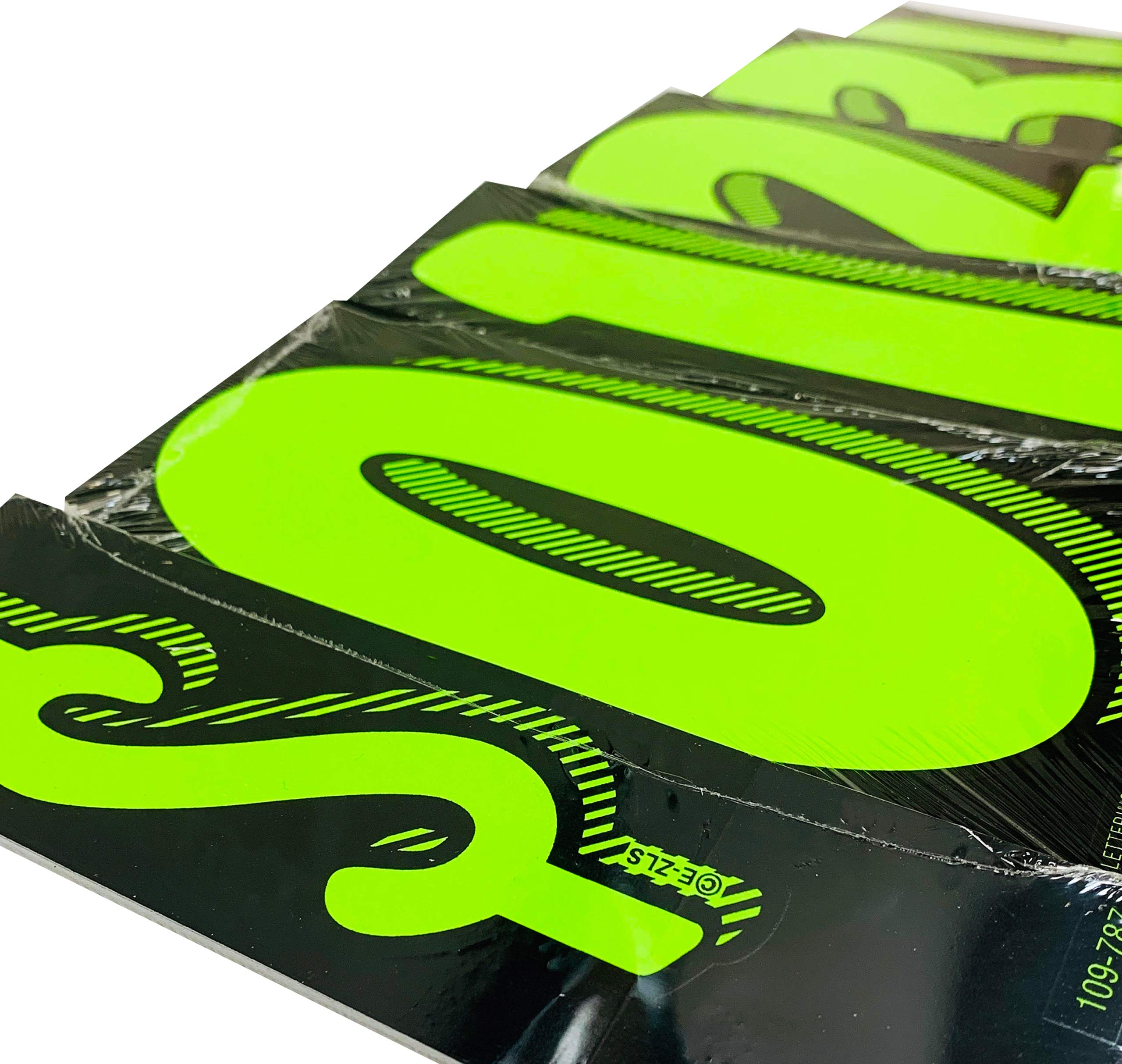 EZ Line Vinyl Decals for Cars Chartreuse Large Number Stickers Windshield Pricing Number (Number 4)