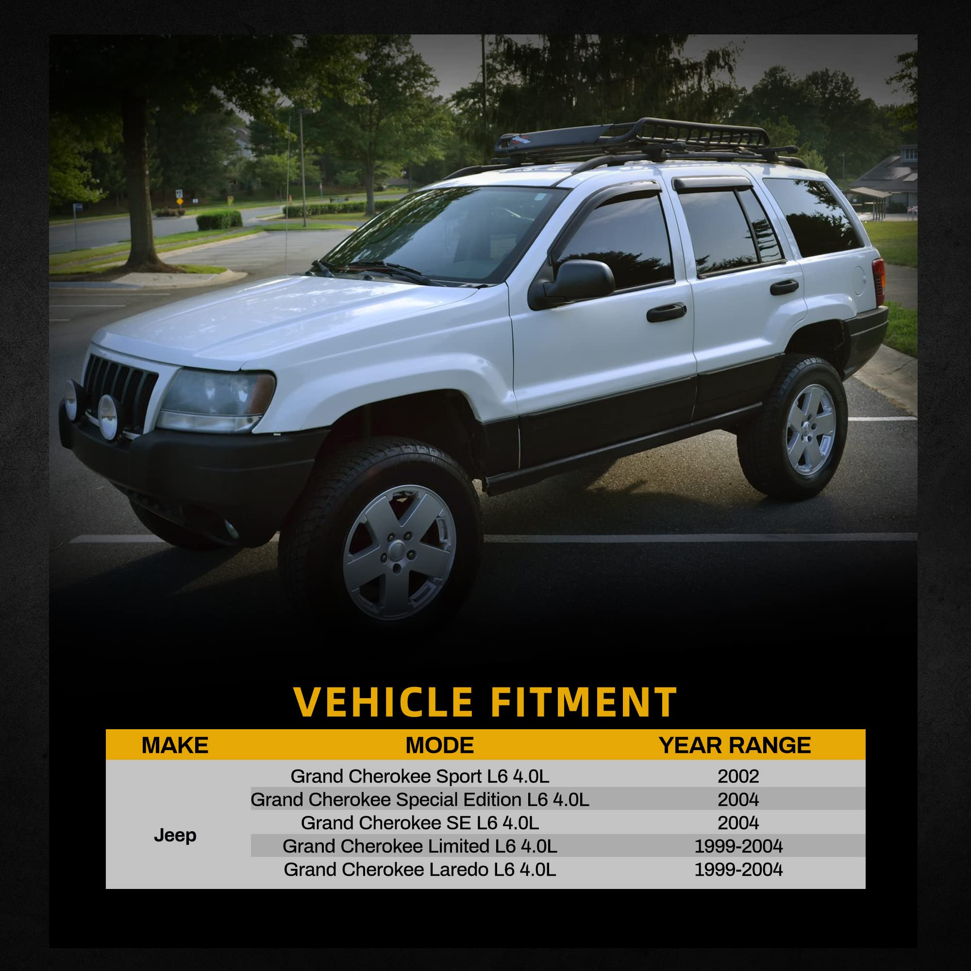 Dwvo Radiator Complete Radiator Compatible With 1999-2004 Jeep Grand Cherokee 6Cyl 4.0L L6 Dwrd1006