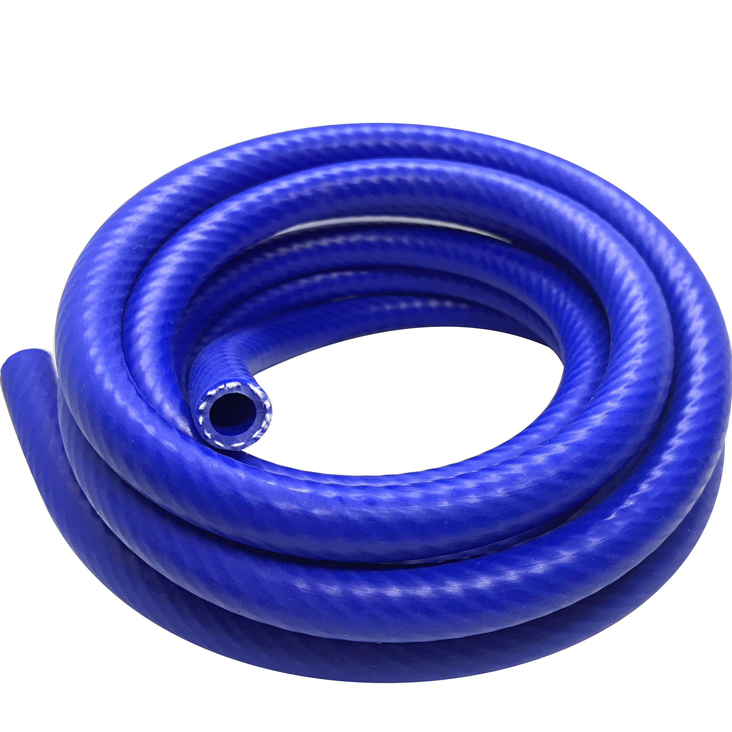 Silicone Vacuum Hose Line 1-Ply Reinforced Universal 1/2' (13Mm) Id 5 Feet High Temperature 60 Psi Max Pressure