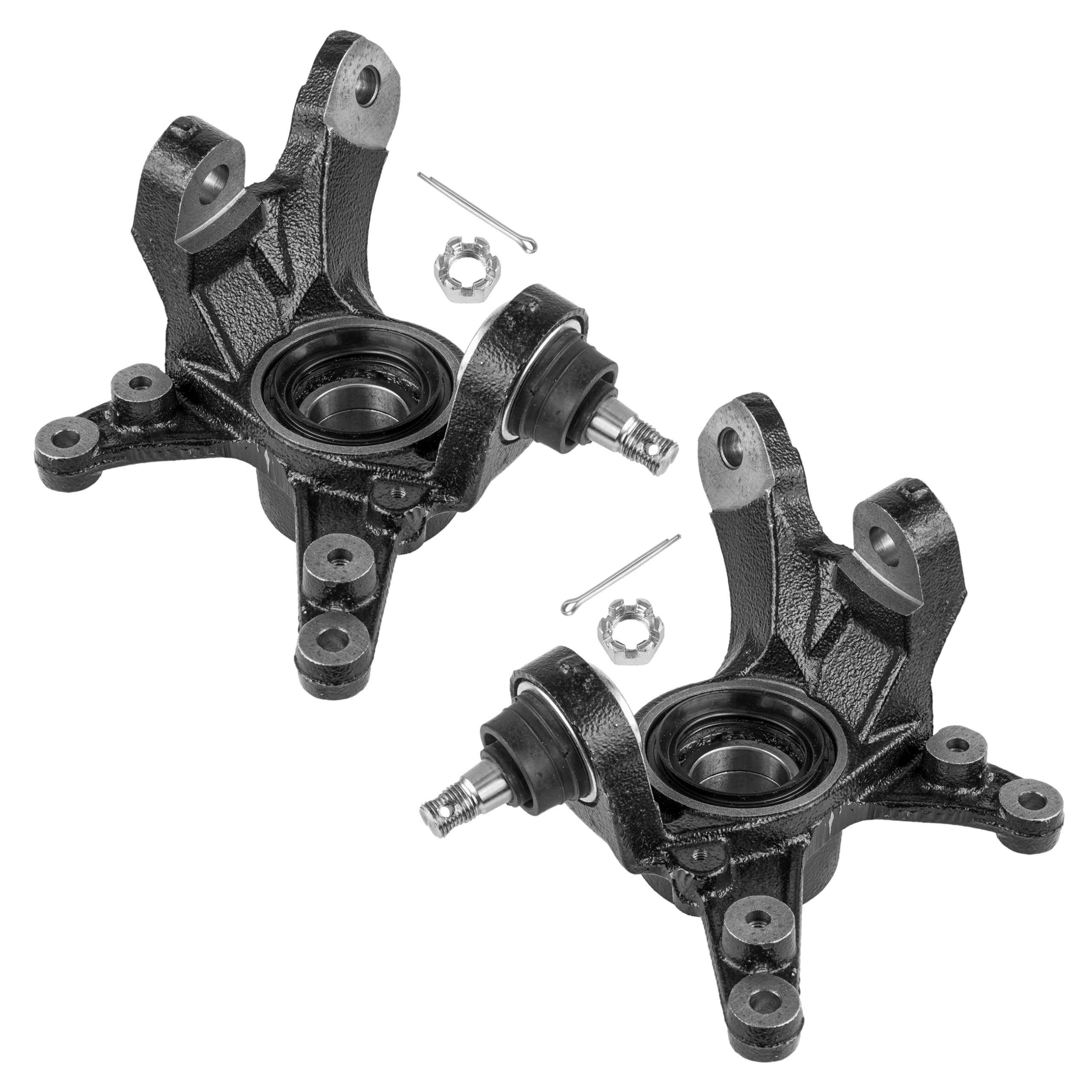 Caltric Front Left and Right Steering Wheel Knuckle compatible with Honda TRX420FM Rancher 420 2007 2008 2009 2010 2011 2012 201