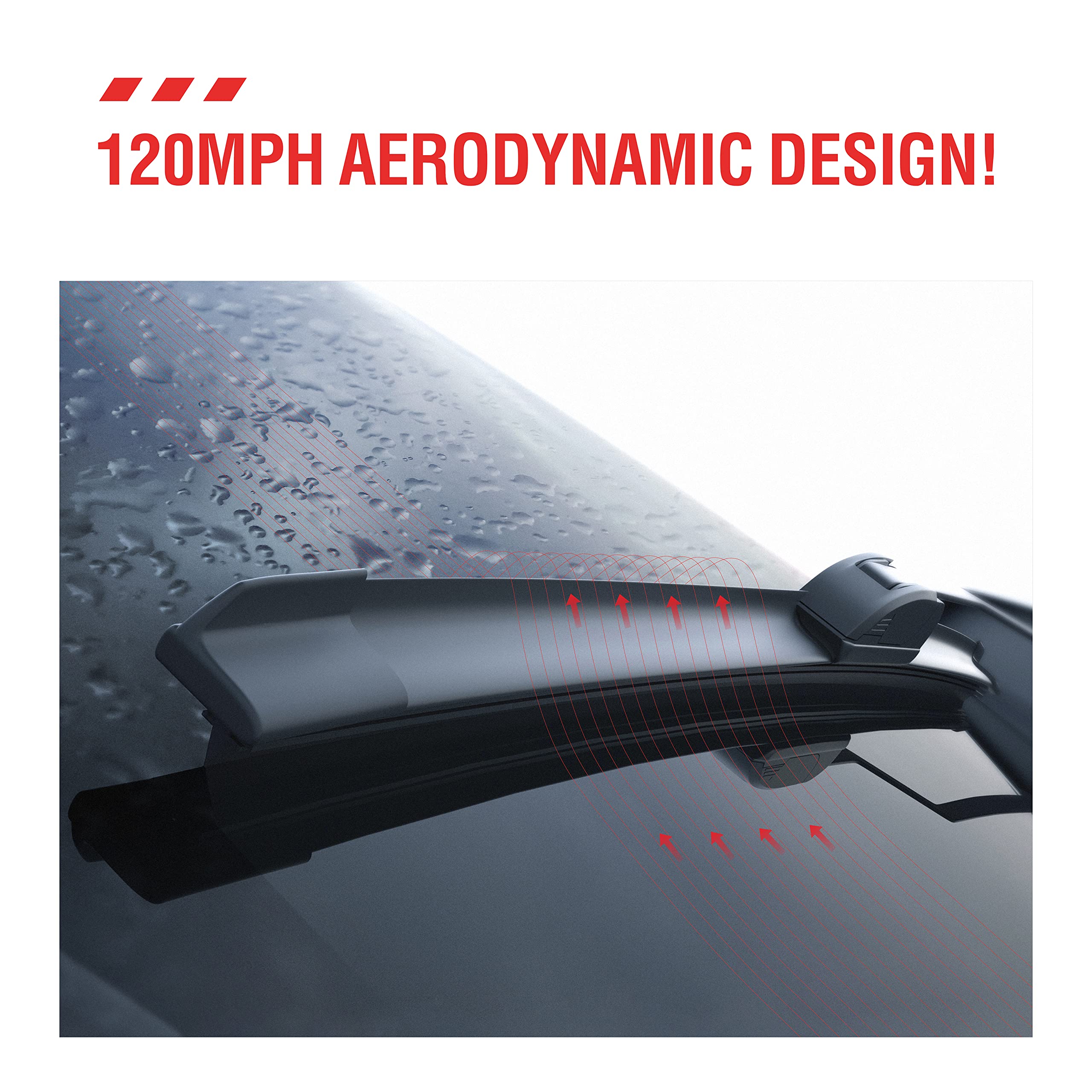 Oem Quality Performance Premium 22 Wiper Blades 2 Pack,All-Season Auto Replacement Windshield Wiper Blades,Fit Chevrolet Impala 2013-2006 Gmc Yukon 2020-2000 Isuzu Ascender 2008-2003 +More Cars