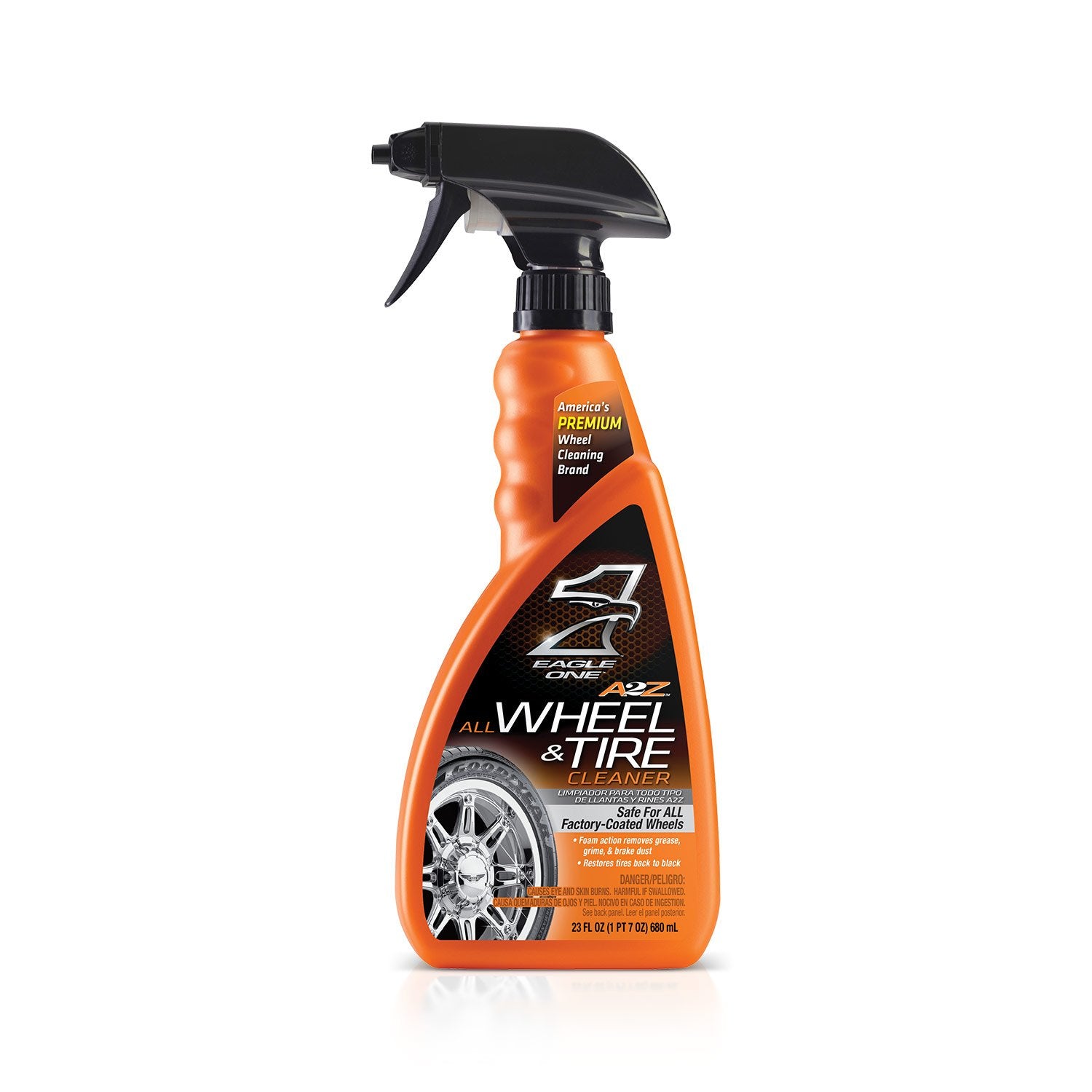 Eagle One All Wheel And Tire Cleaner, Acid Free, Safe For All Types Of Wheels And Tires, 23 Oz.