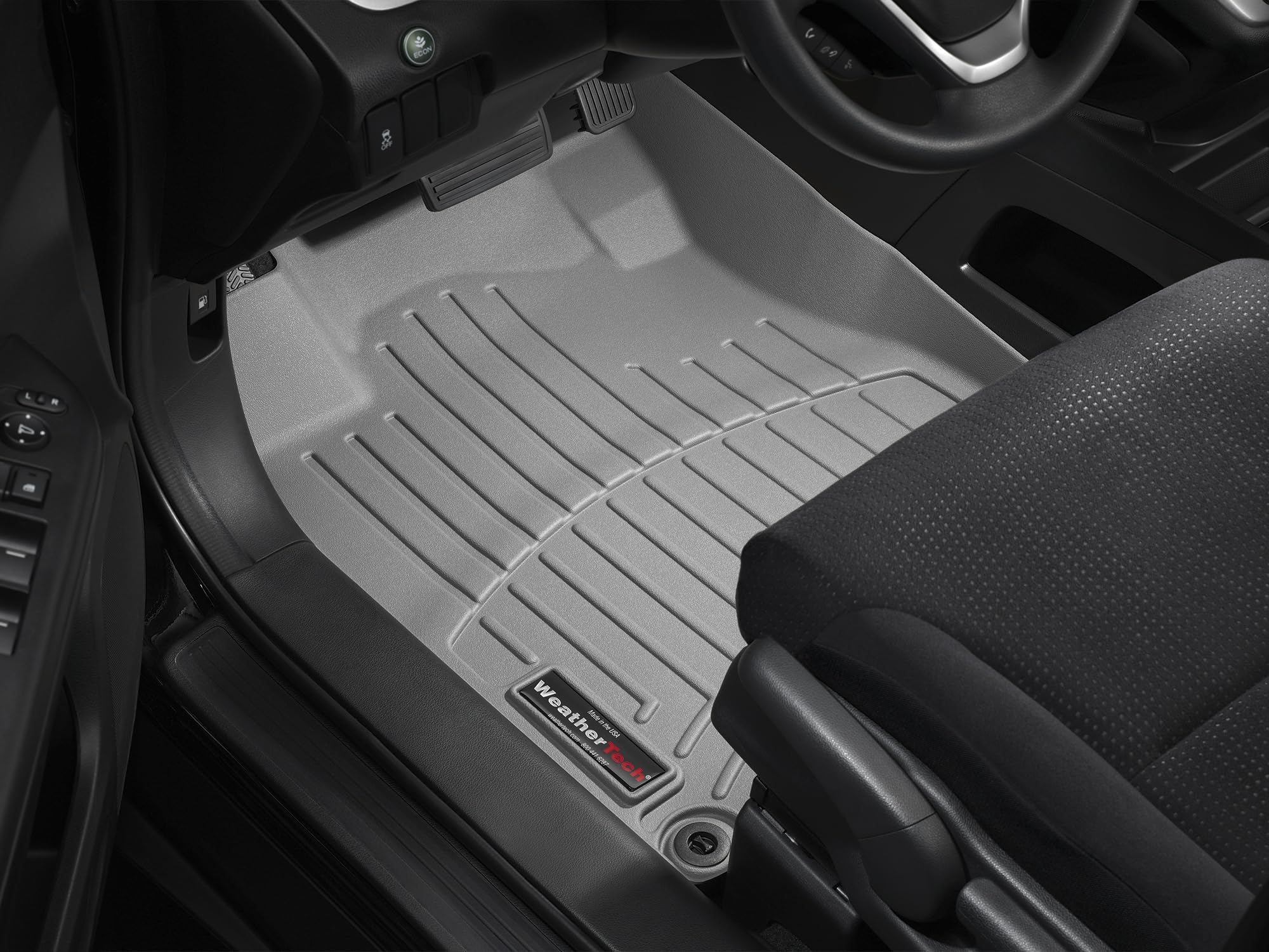 WeatherTech Custom Fit FloorLiners for Lincoln MKC - 1st Row (4410521), Black