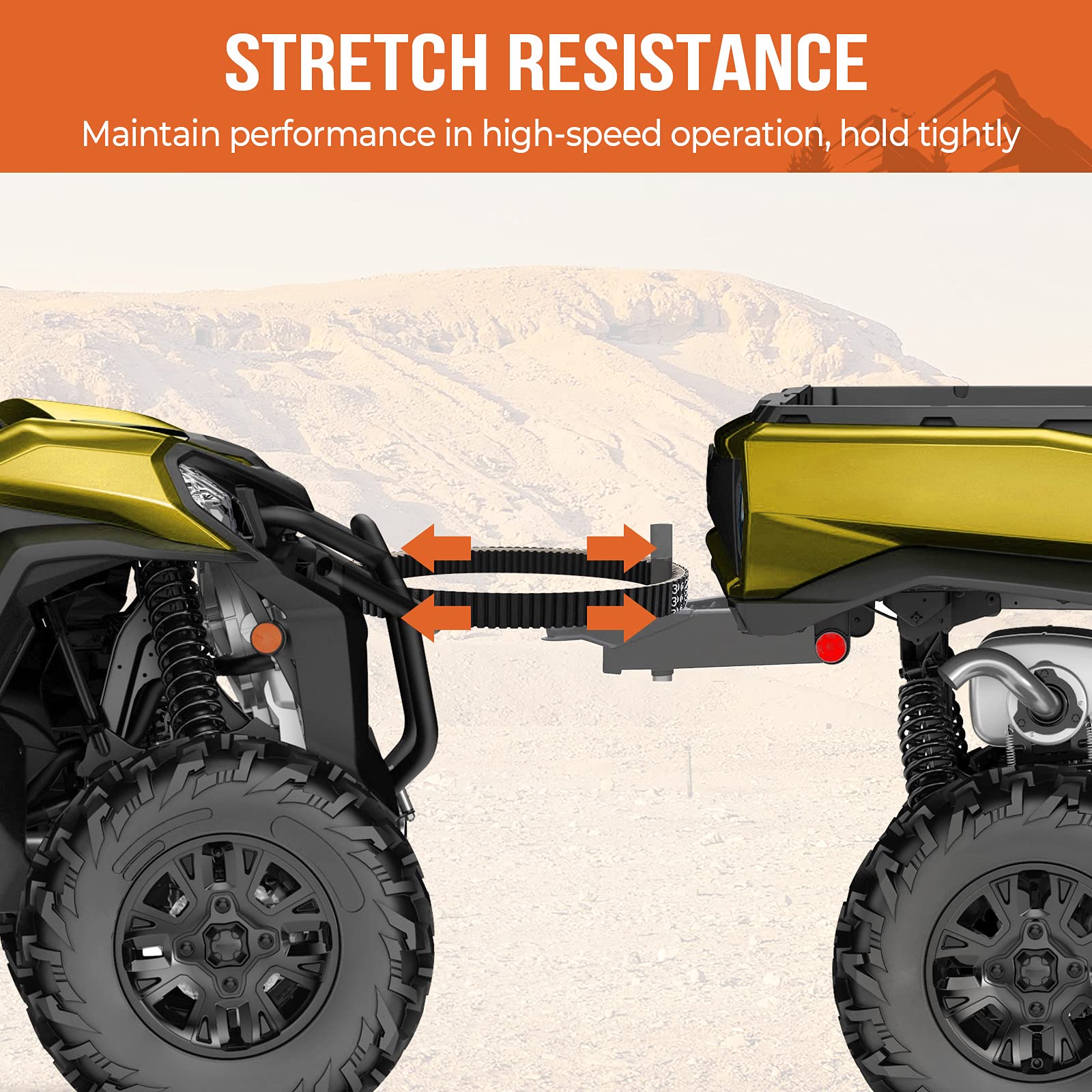 KEMIMOTO ATV/UTV Drive Belt, CVT Belt Compatible with Can-Am Maverick Commander Outlander Renegade OEM Replacement #422280360 715000302 715900030 715900212 422280364