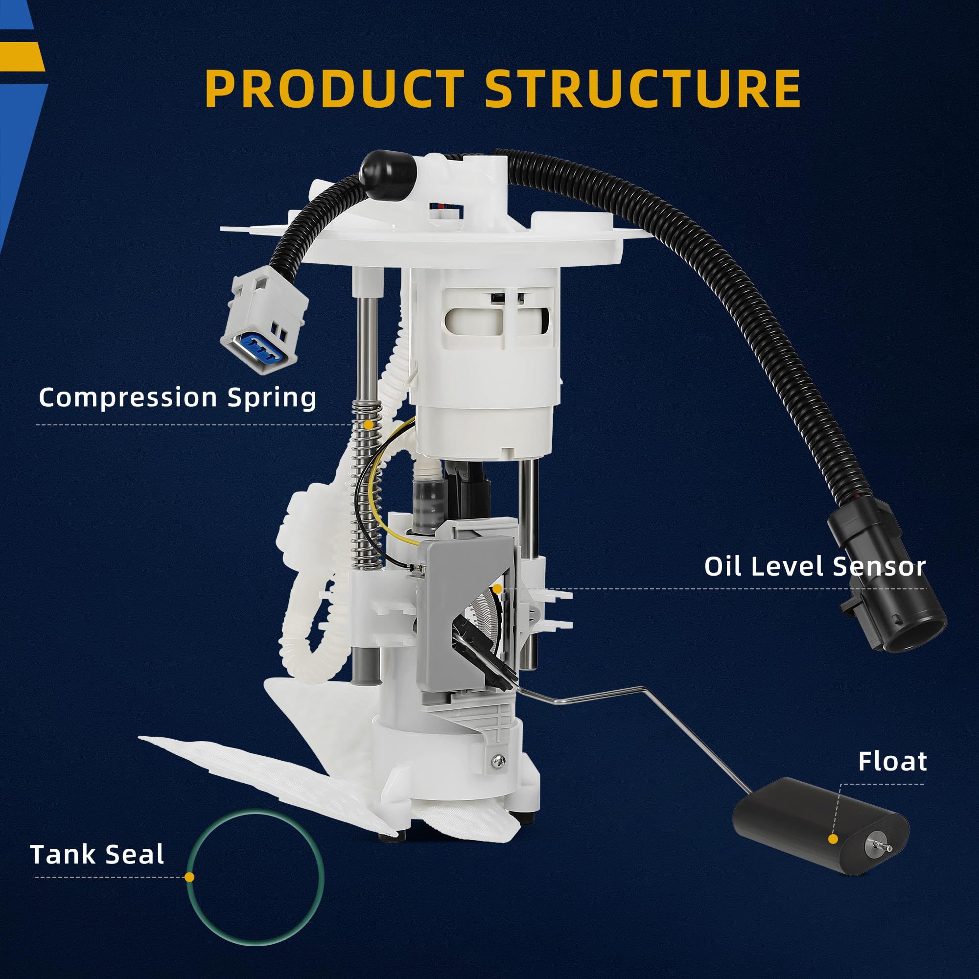 DWVO Fuel Pump Compatible with 2006 2007 2008 2009 Ford Explorer 4.0L V6 4.6L V8, 2007-2009 Ford Explorer Sport Trac 4.0L V6 4.6