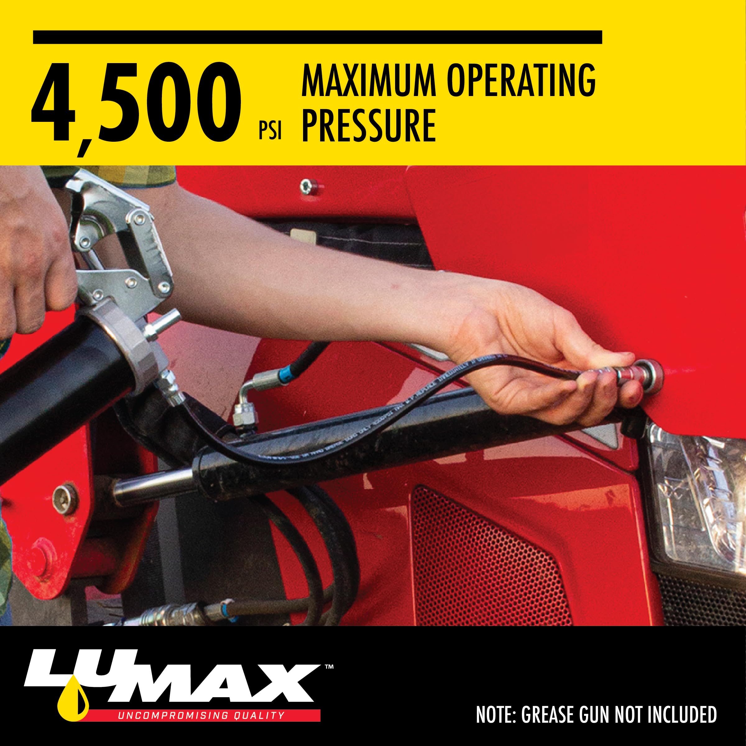 Lumax Lx-1400 Silver 1/8'' Npt Standard Grease Coupler For Grease Guns. Has Four Hardened Steel Jaws For Durability. Has Four Ha