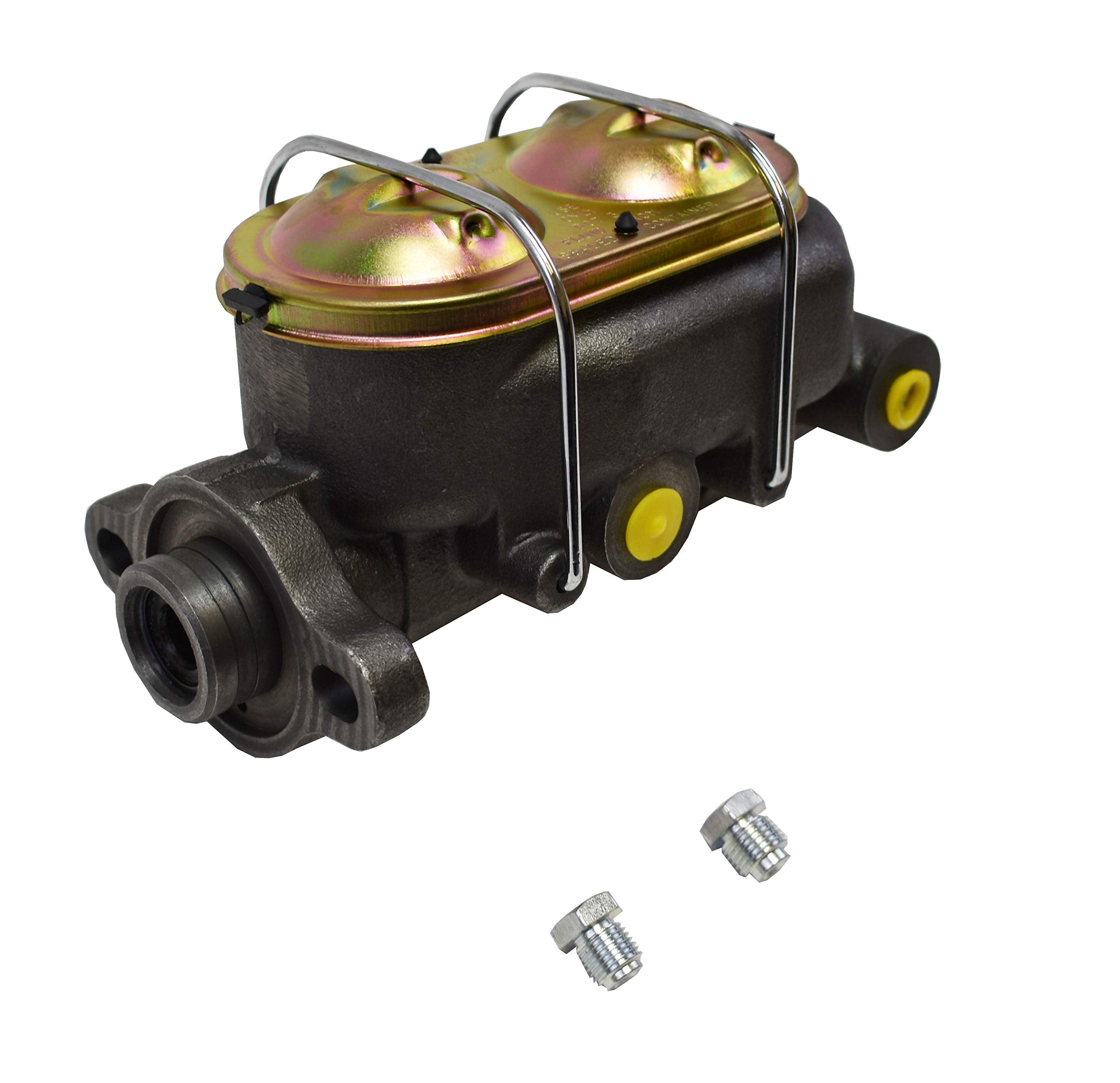 A-Team Performance - 4-Port Cast Iron Corvette Style Master Cylinder Disc/Drum Disc/Disc 9/16' And 1/2' Ports - Compatible With Gm Chevy Chevrolet