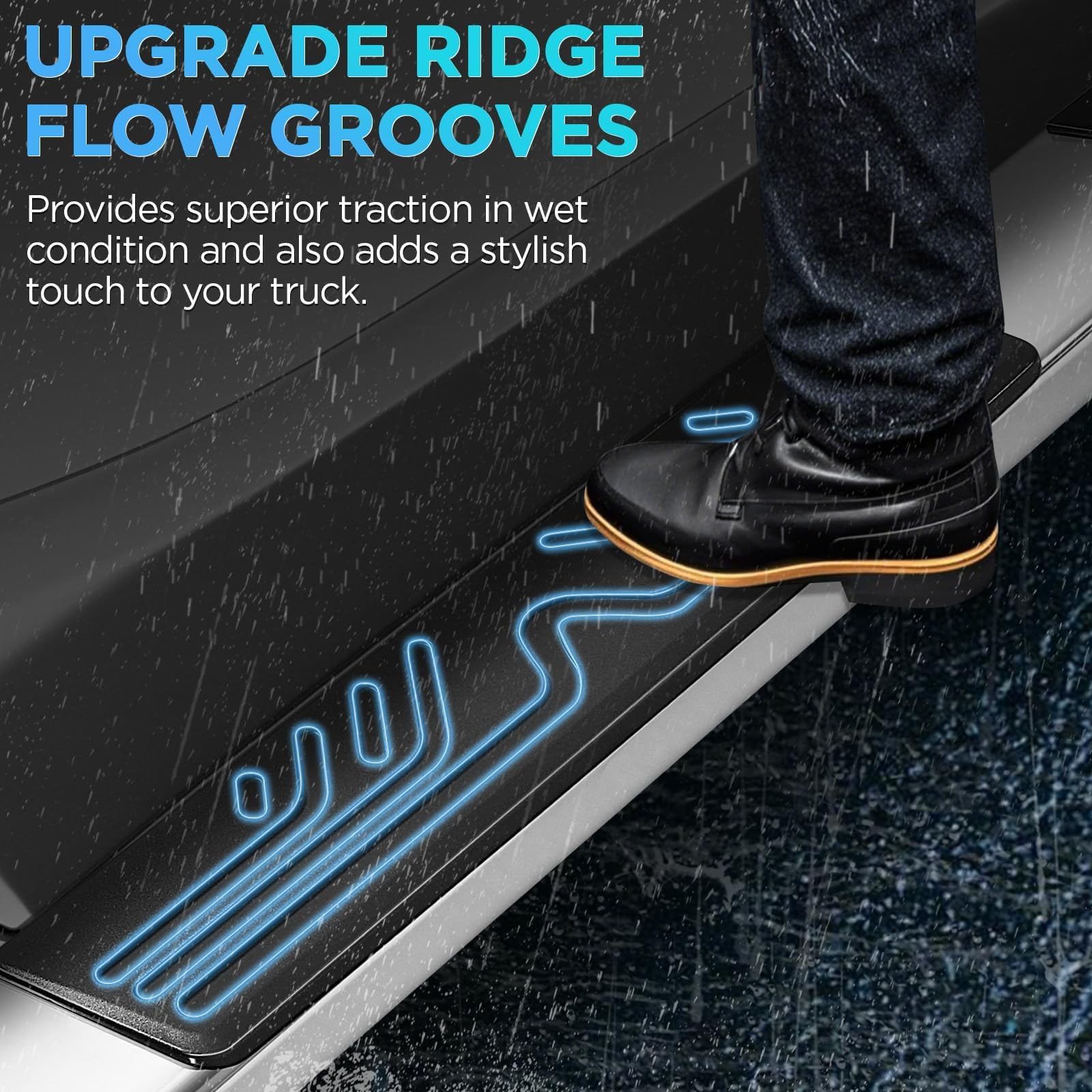 Pz 6.5'' Double Cab Running Boards For 2007-2018 Chevy Silverado/Gmc Sierra 1500, 2007-2019 For 2500Hd 3500Hd 2019 Ld, Mirror St