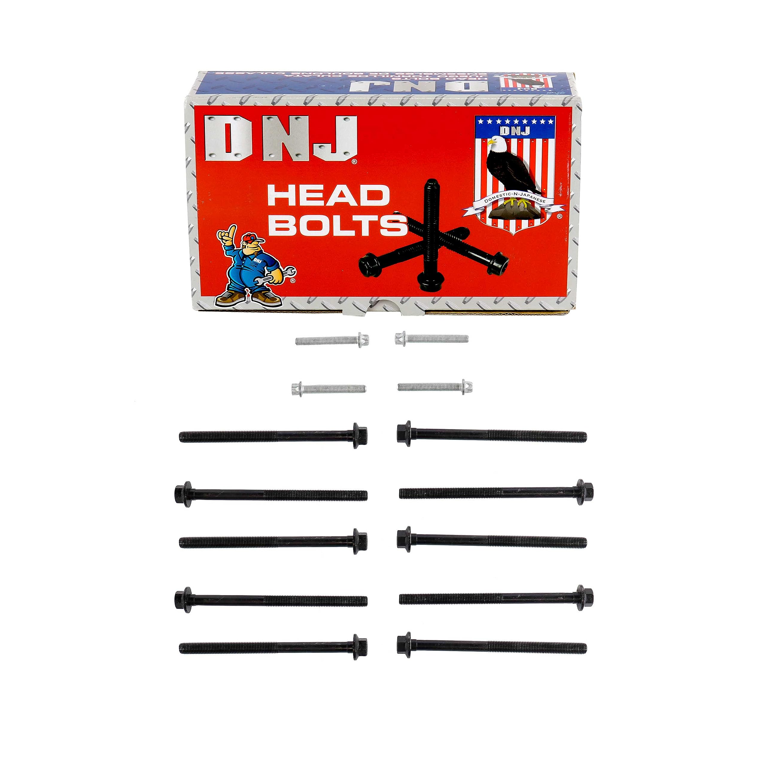 DNJ HBK314 Head Bolt Kit/for 2000-2016/ Buick, Chevrolet, GMC, Oldsmobile, Pontiac, Saturn/ 2.0L, 2.2L, 2.4L/ L4/ 16V/ DOHC/Electric/Gas, Flex, Gas