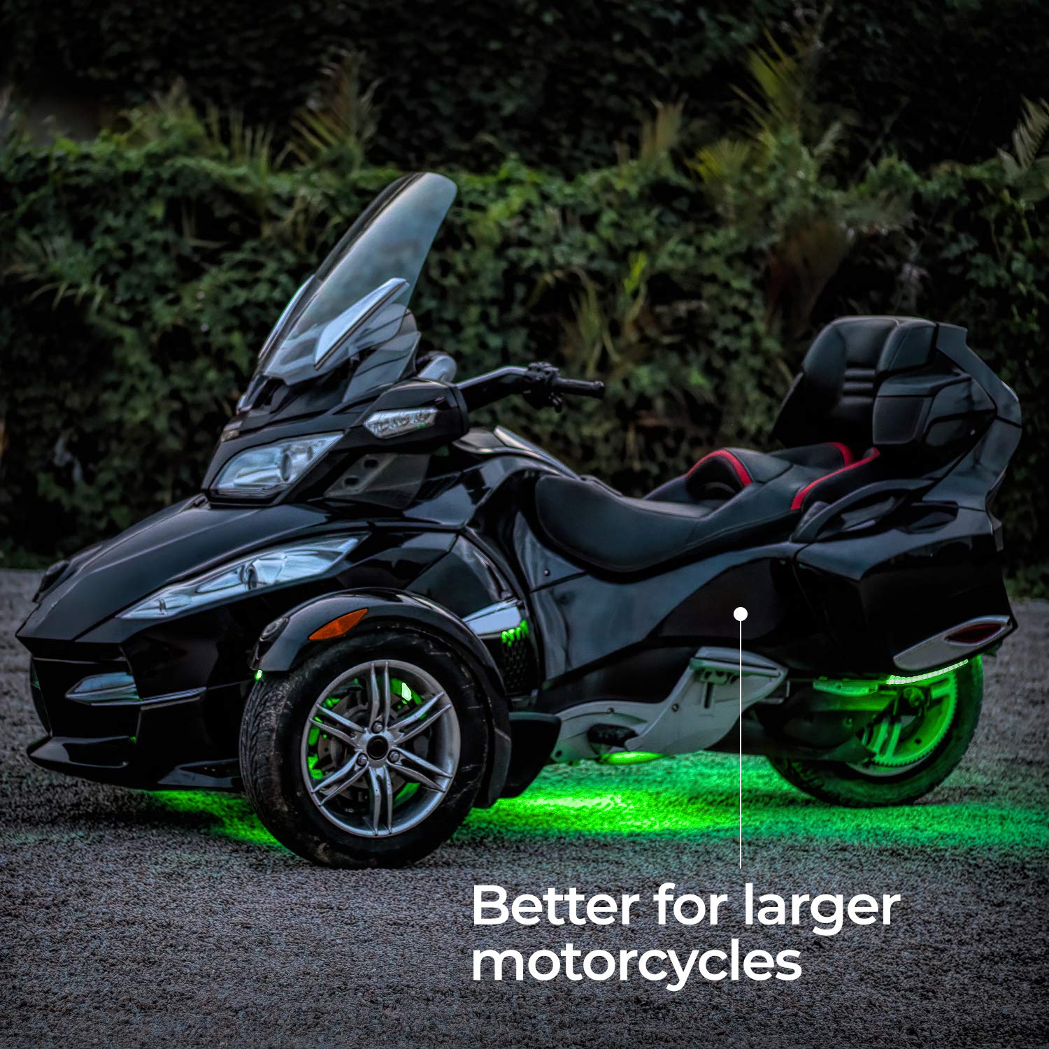 Ditrio 4Pcs 4-Feet Extension Cords For Underglow Rgb Led Light Strip Kits With 4-Pin Fast Locking Connectors On Motorcycles Trikes Trailers Golf Carts, Ext-4Ft