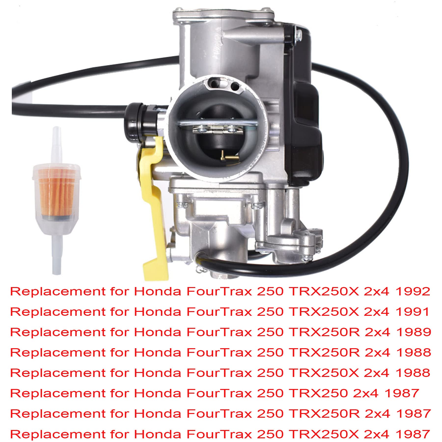 All-Carb Carburetor Carb Replacement For Honda Fourtrax 250 1987 1988 1989 1991 1992