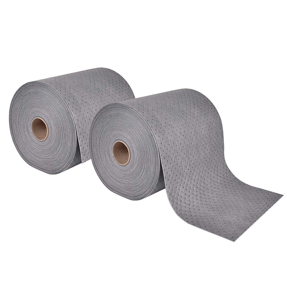 Aain 2pack Heavy Duty Oil Absorbent Pads, Oil Maintenance Mat Roll for All Purpose Super Absorbent Mat Roll, Gray, 150' L x 15''