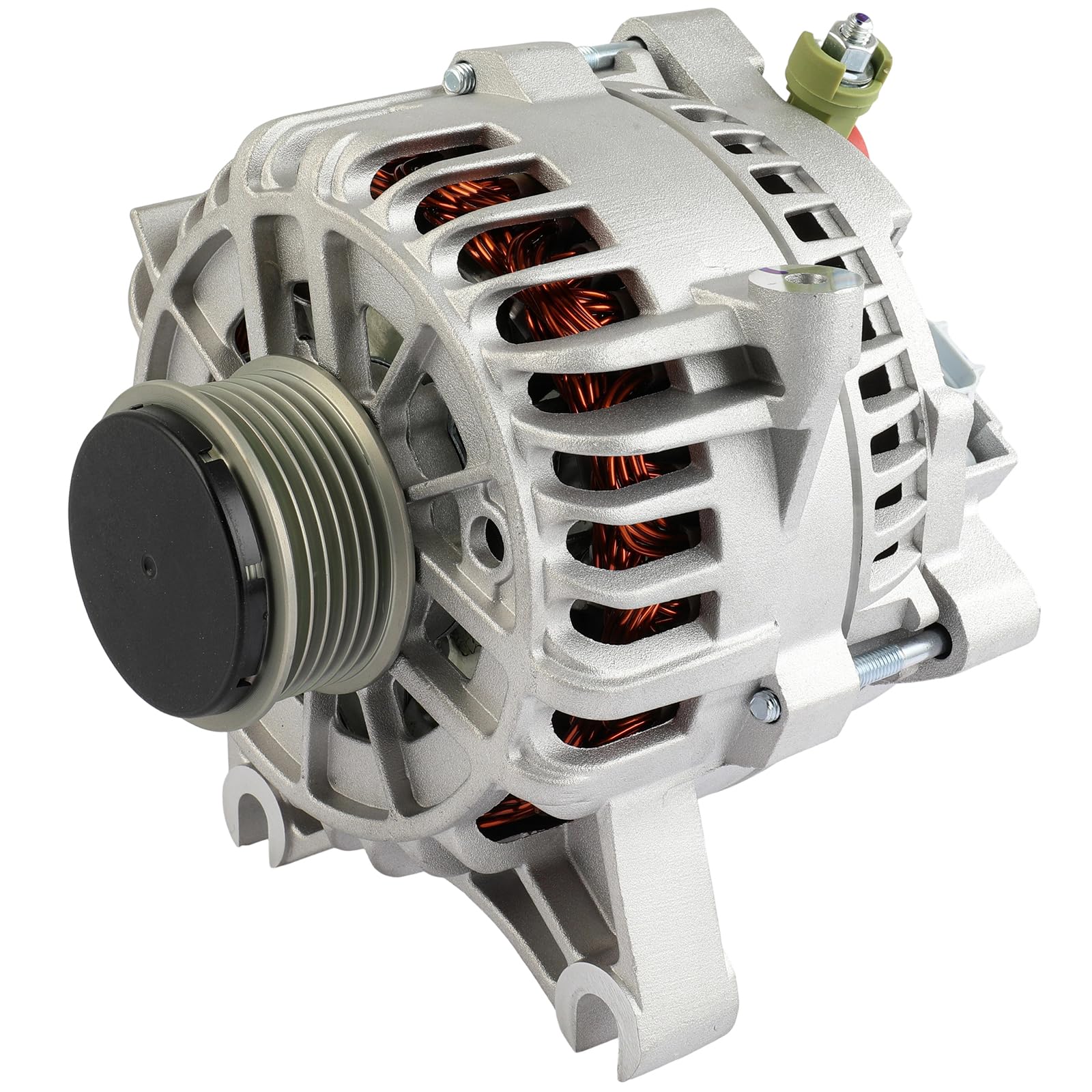 SCITOO Alternator Fits for Ford for Expedition 5.4L 2005-2006,for Lincoln for Navigator 5.4L 2005-2006 12V 135Amp CW 6-Groove Pu