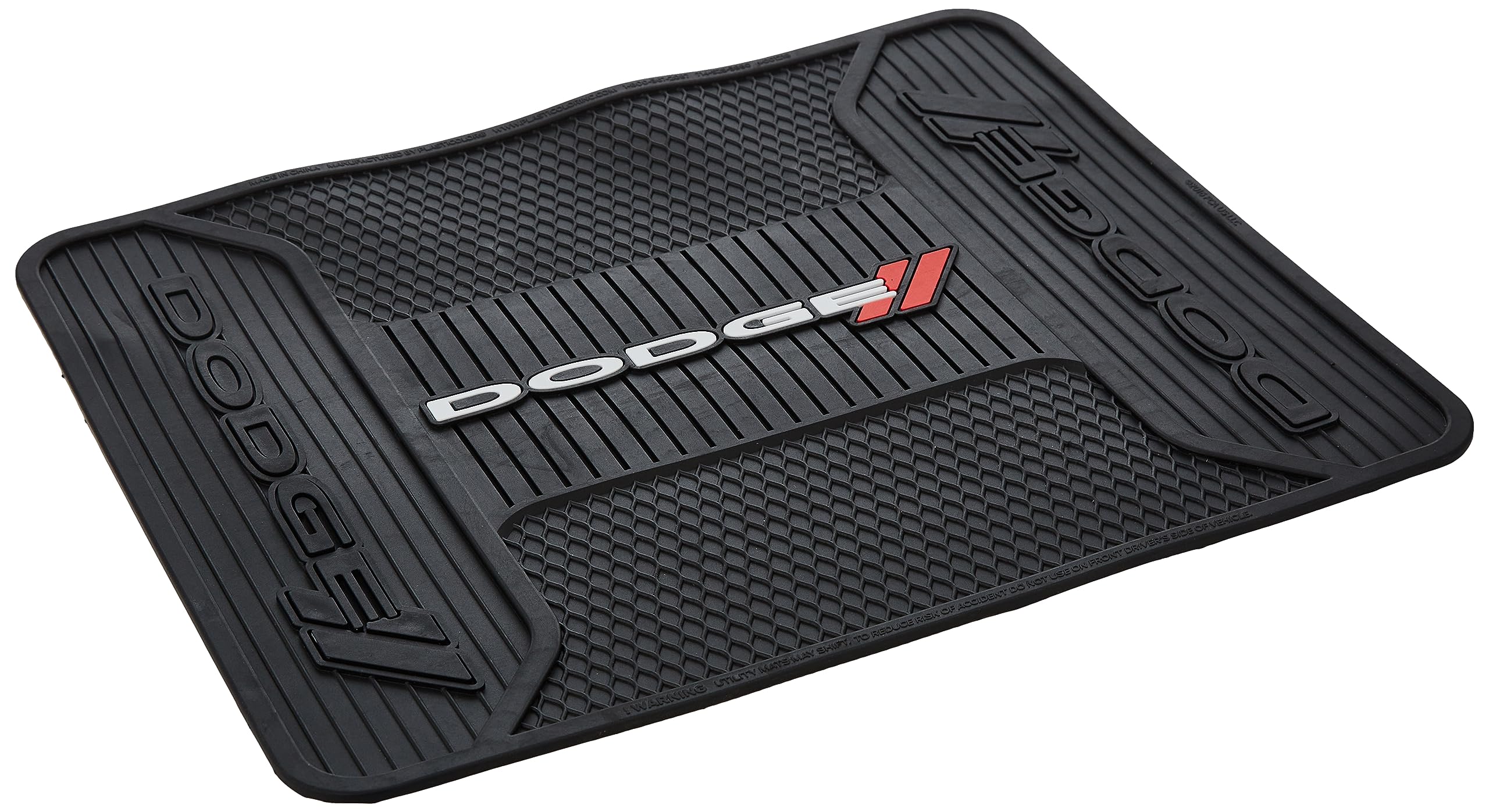 Plasticolor 001218R01 Elite 'Dodge' Utility Mat, Black