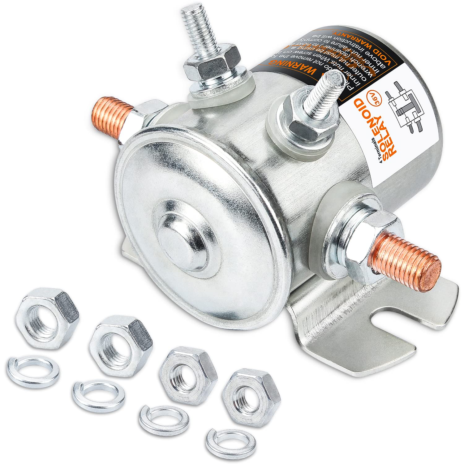 Gaoerfu-Cp Ezgo Solenoid 36V, #70 Series Continuous Duty Solenoid Relay For Ezgo Txt/Marathon 1980-2010 Electric Golf Cart, Oem# 27855G01, 11761G1, 27855G02, 31680G1, 3016