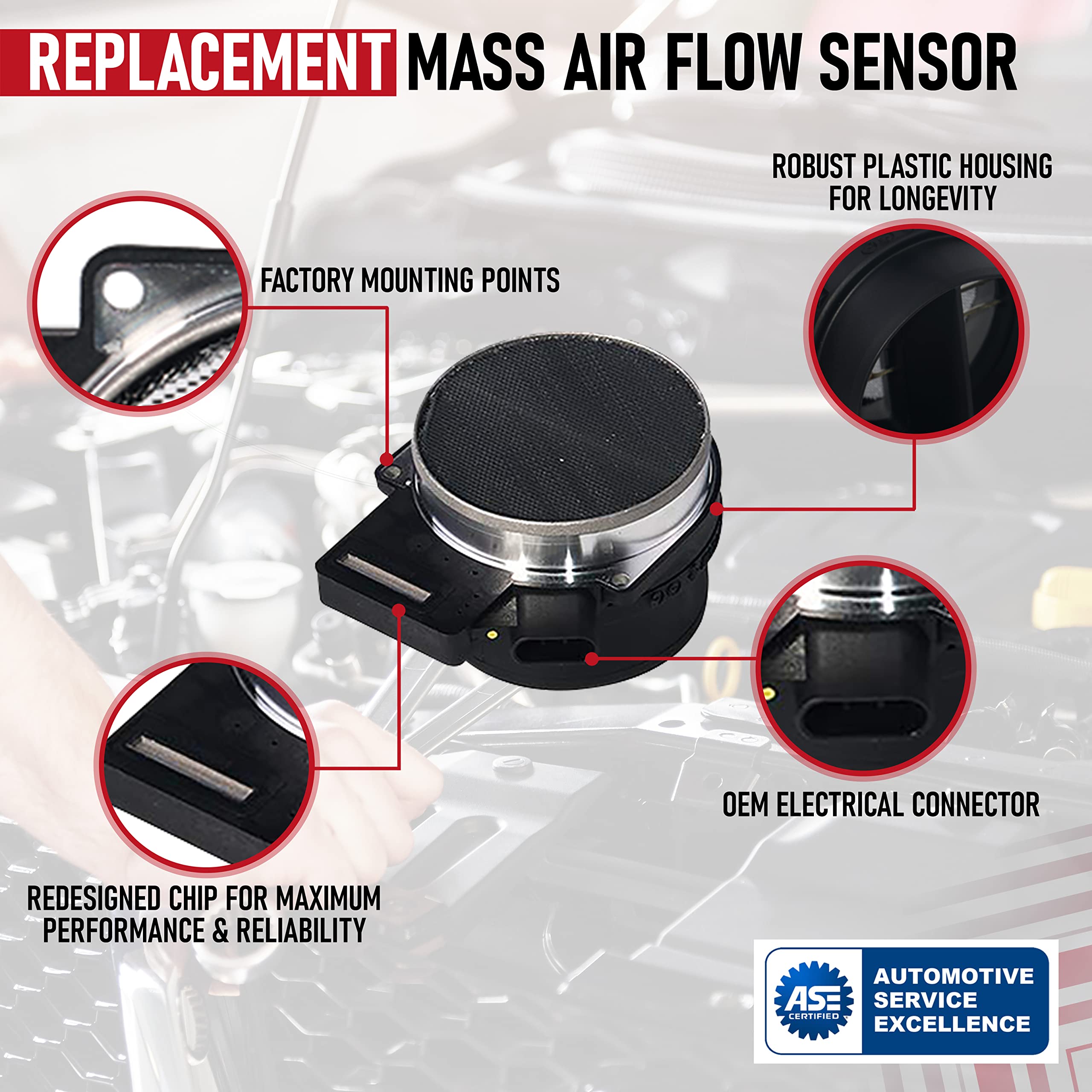 Mass Air Flow Sensor - Compatible With Chevy, Cadillac, Gmc & Other Gm Vehicles - Silverado, Suburban, Tahoe, Yukon Xl, Sierra,