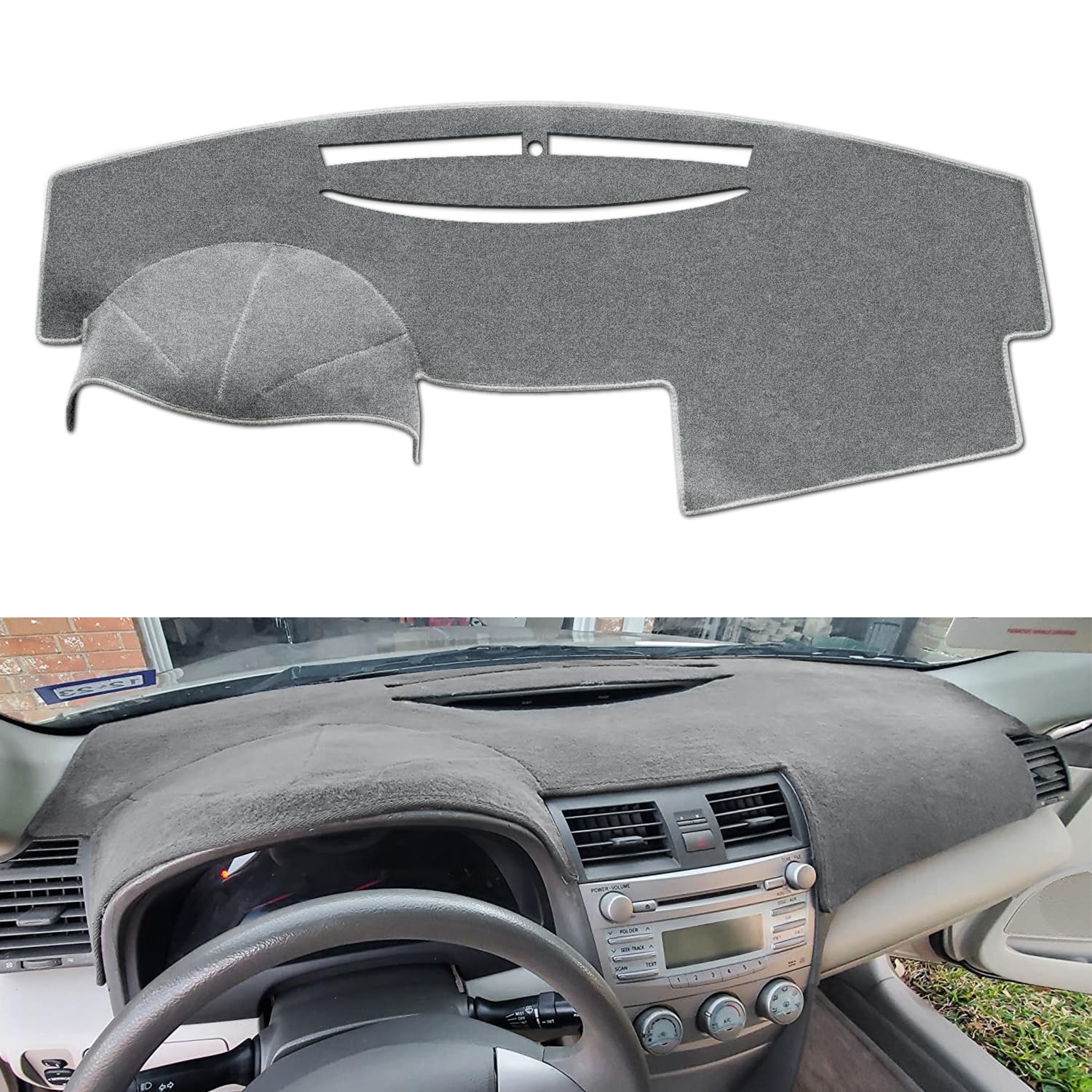 Remoch For Toyota Camry Accessories 2007 2008 2009 2010 2011 Dash Cover Dashboard Cover Mat Custom Fit Center Console Cover Suns